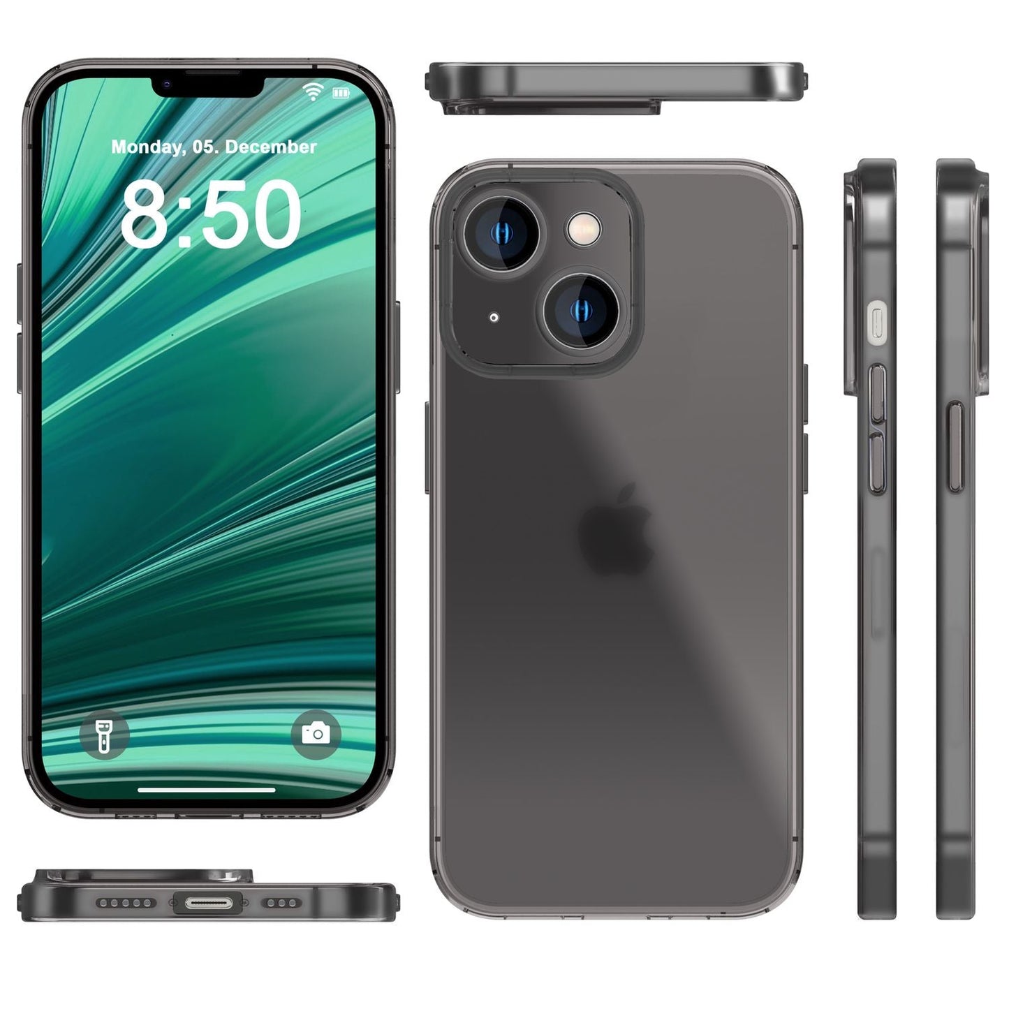 Ultra-thin case for iPhone 14 Plus, slim 0.3mm transparent protective phone case