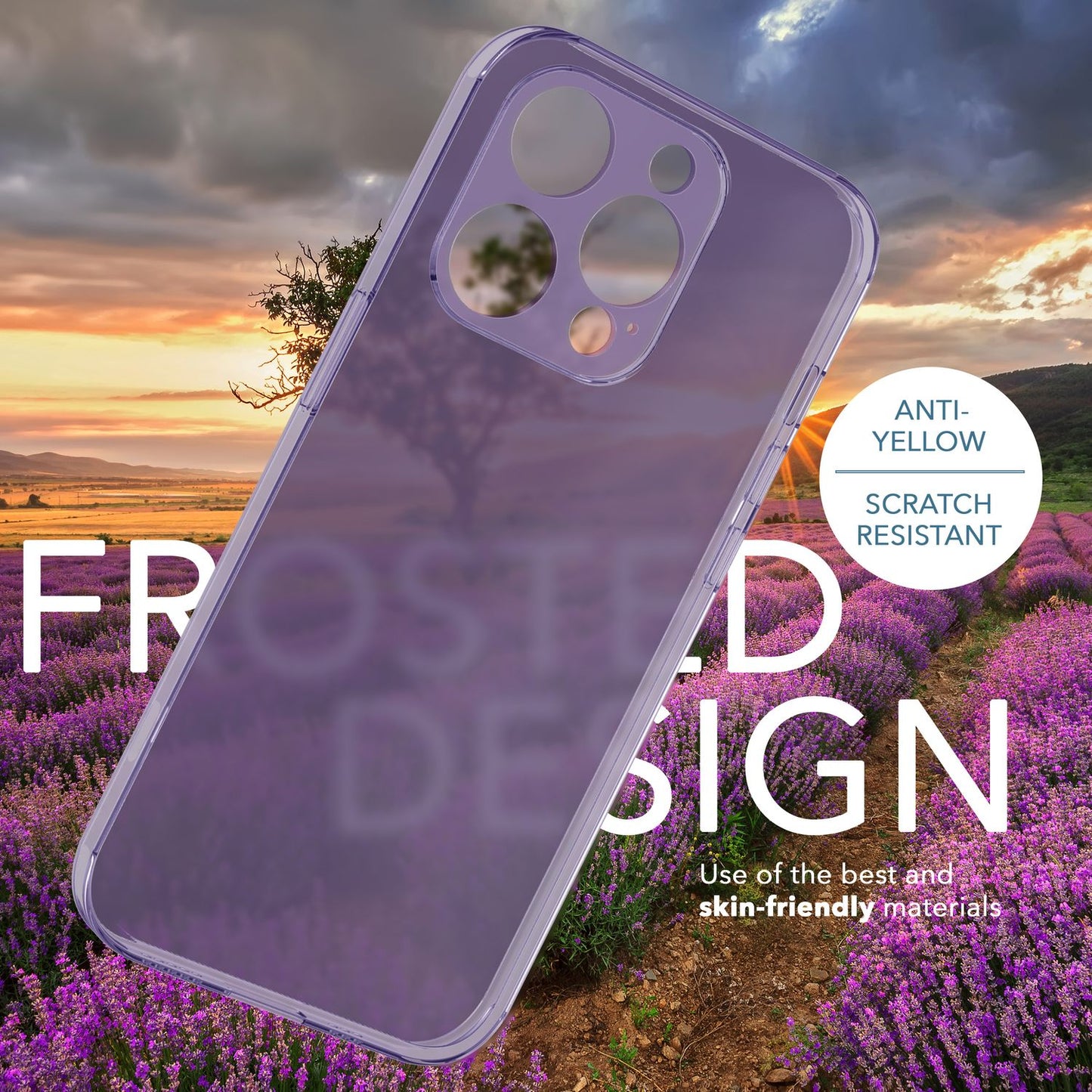 Ofurþunnt hulstur fyrir iPhone 14 Pro Max, þunnt 0,3 mm gegnsætt símahulstur