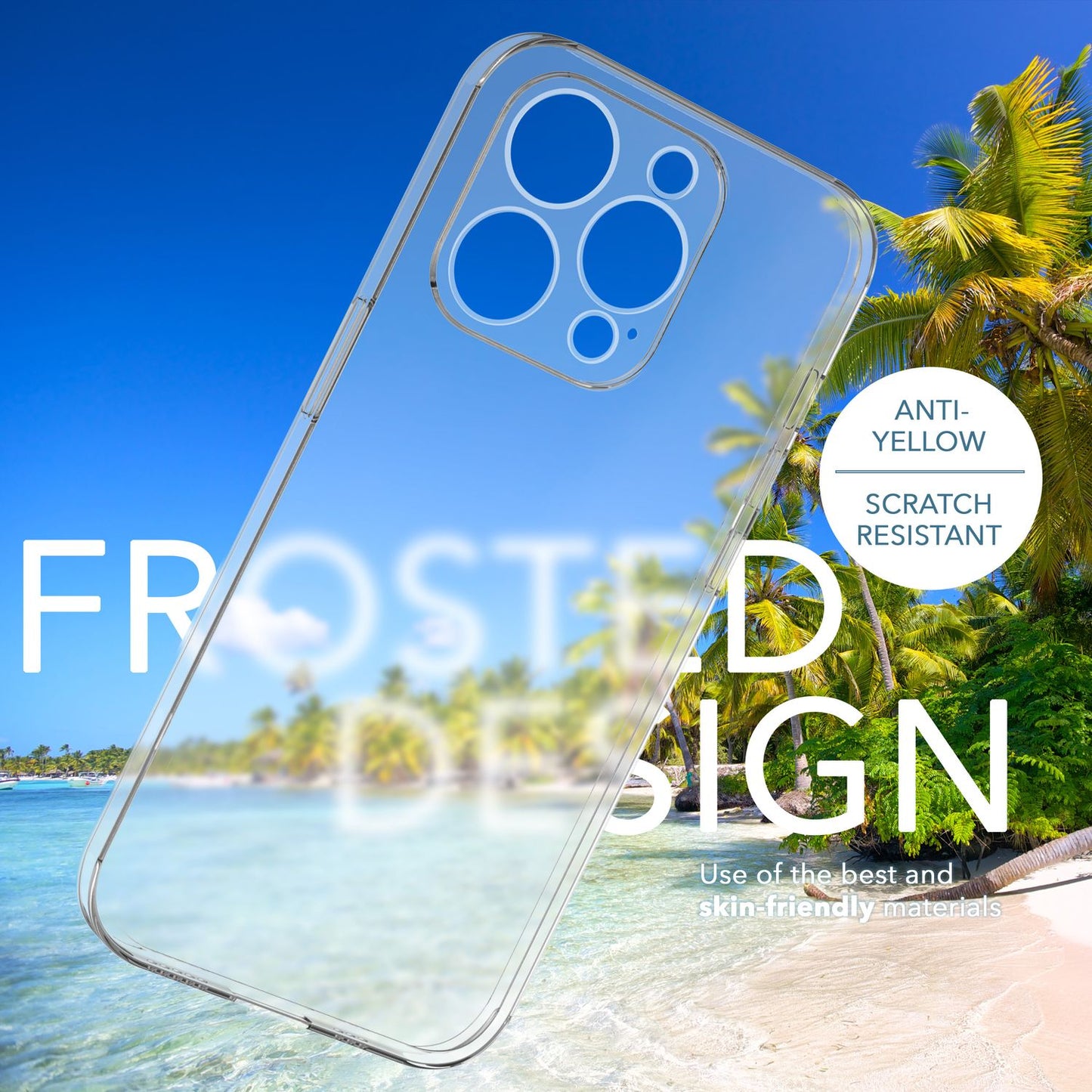 Ofurþunnt hulstur fyrir iPhone 14 Pro Max, þunnt 0,3 mm gegnsætt símahulstur