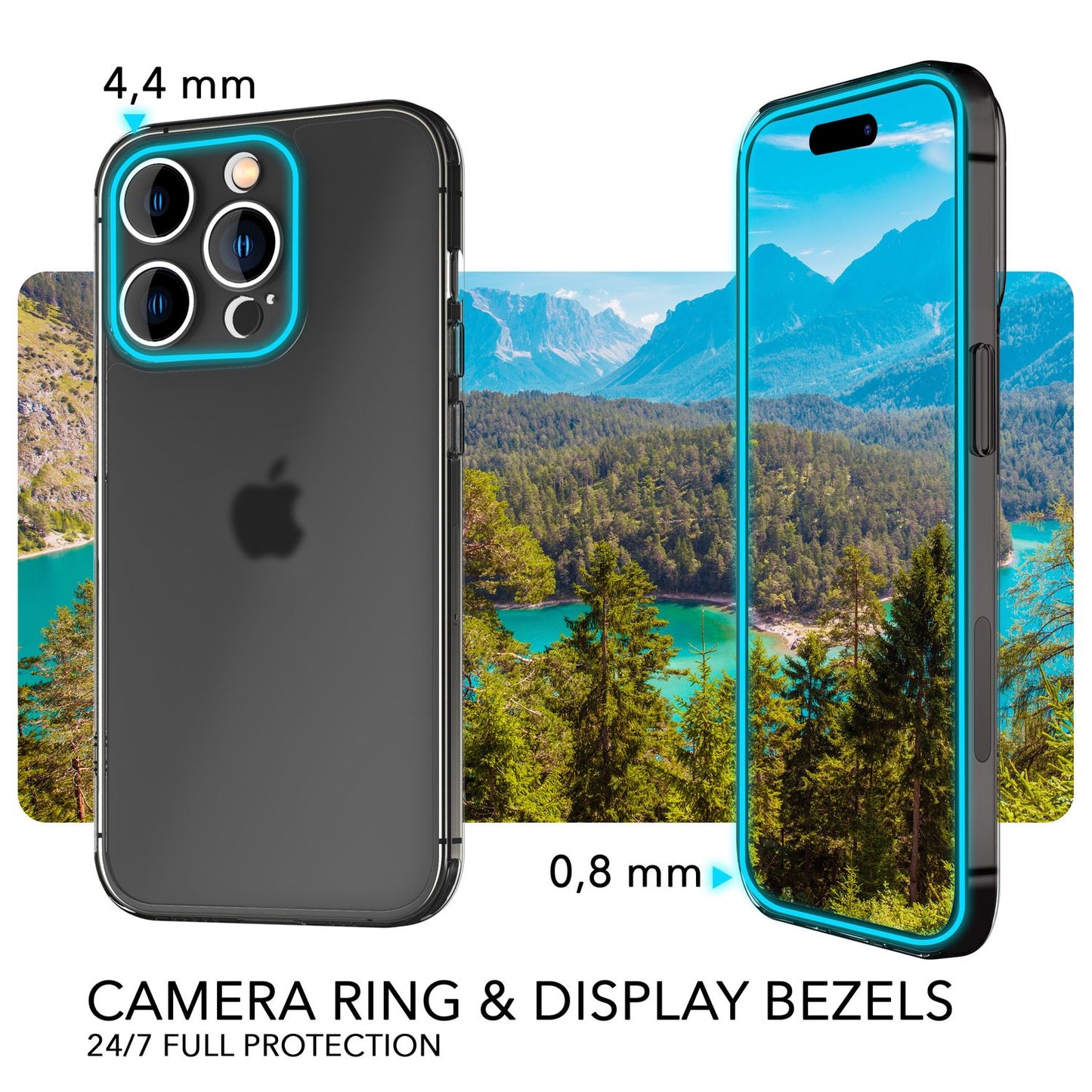 Ofurþunnt hulstur fyrir iPhone 14 Pro Max, þunnt 0,3 mm gegnsætt símahulstur