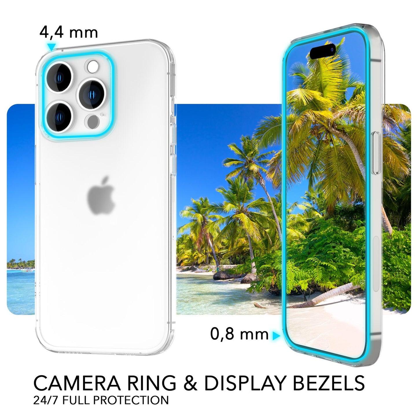 Ofurþunnt hulstur fyrir iPhone 14 Pro Max, þunnt 0,3 mm gegnsætt símahulstur