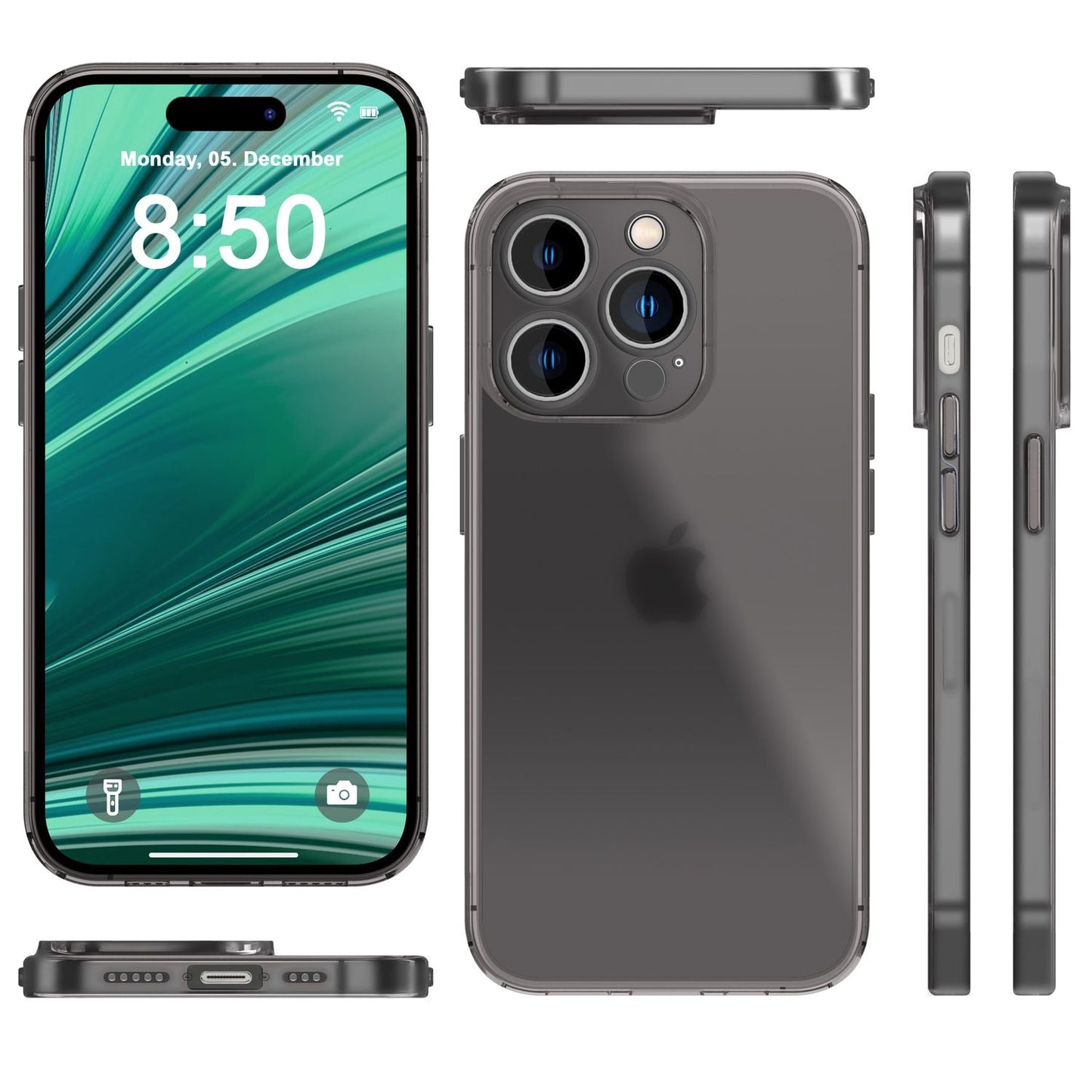 Ofurþunnt hulstur fyrir iPhone 14 Pro Max, þunnt 0,3 mm gegnsætt símahulstur