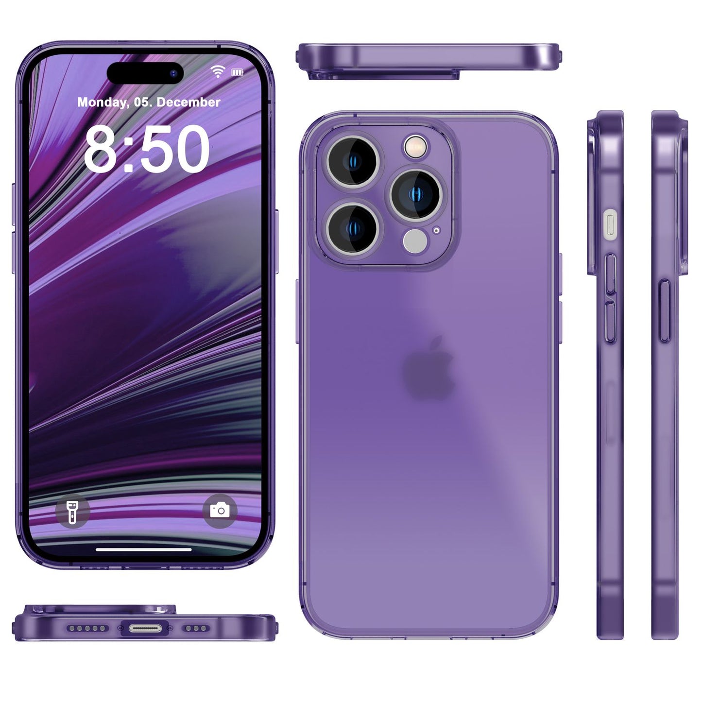 Ofurþunnt hulstur fyrir iPhone 14 Pro Max, þunnt 0,3 mm gegnsætt símahulstur