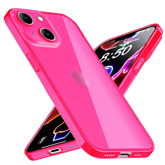 Neon Case for iPhone 14, Translucent Colorful Luminous Phone Case Protective Case