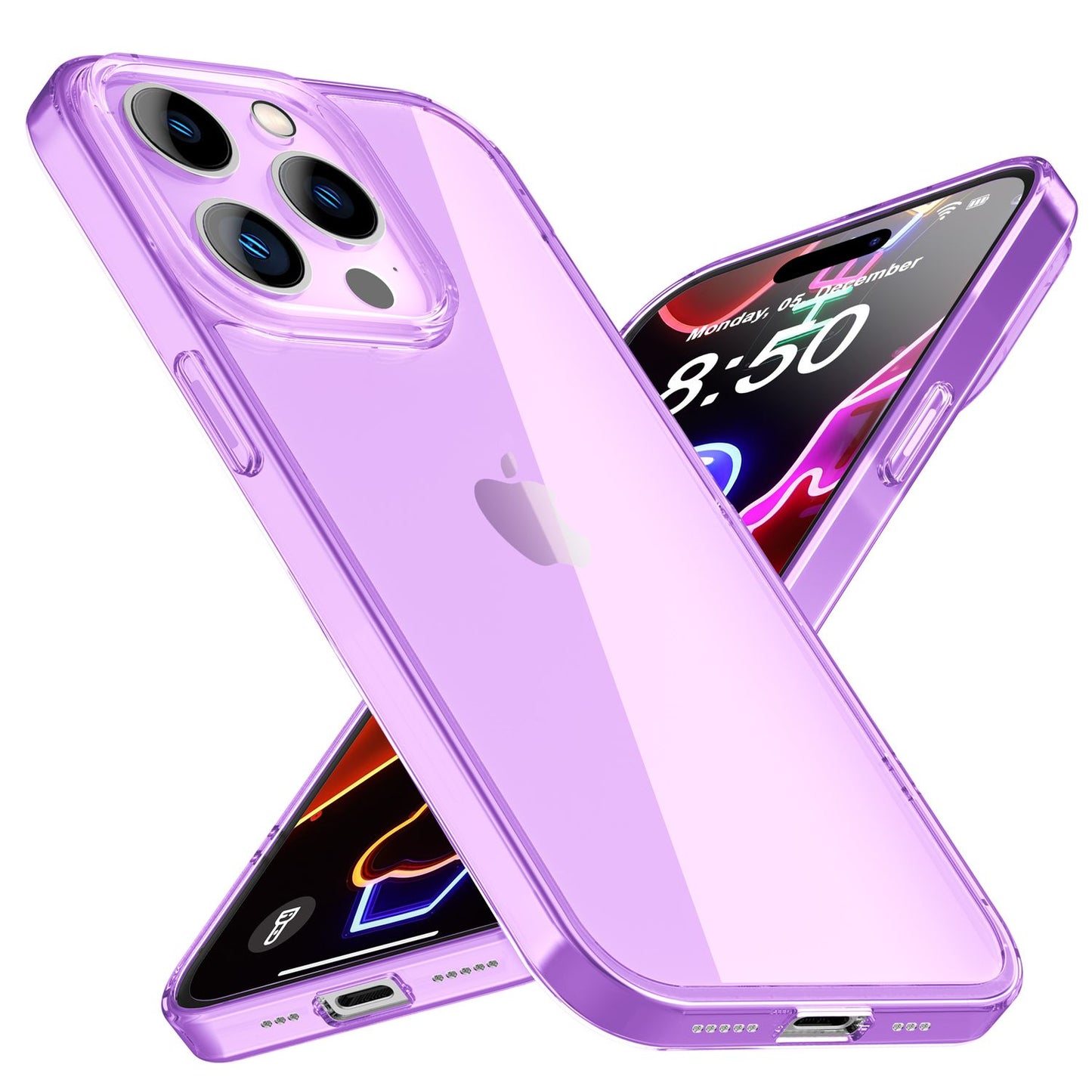 Neon Case for iPhone 14 Pro, Translucent Colorful Phone Case Cover Protective Case