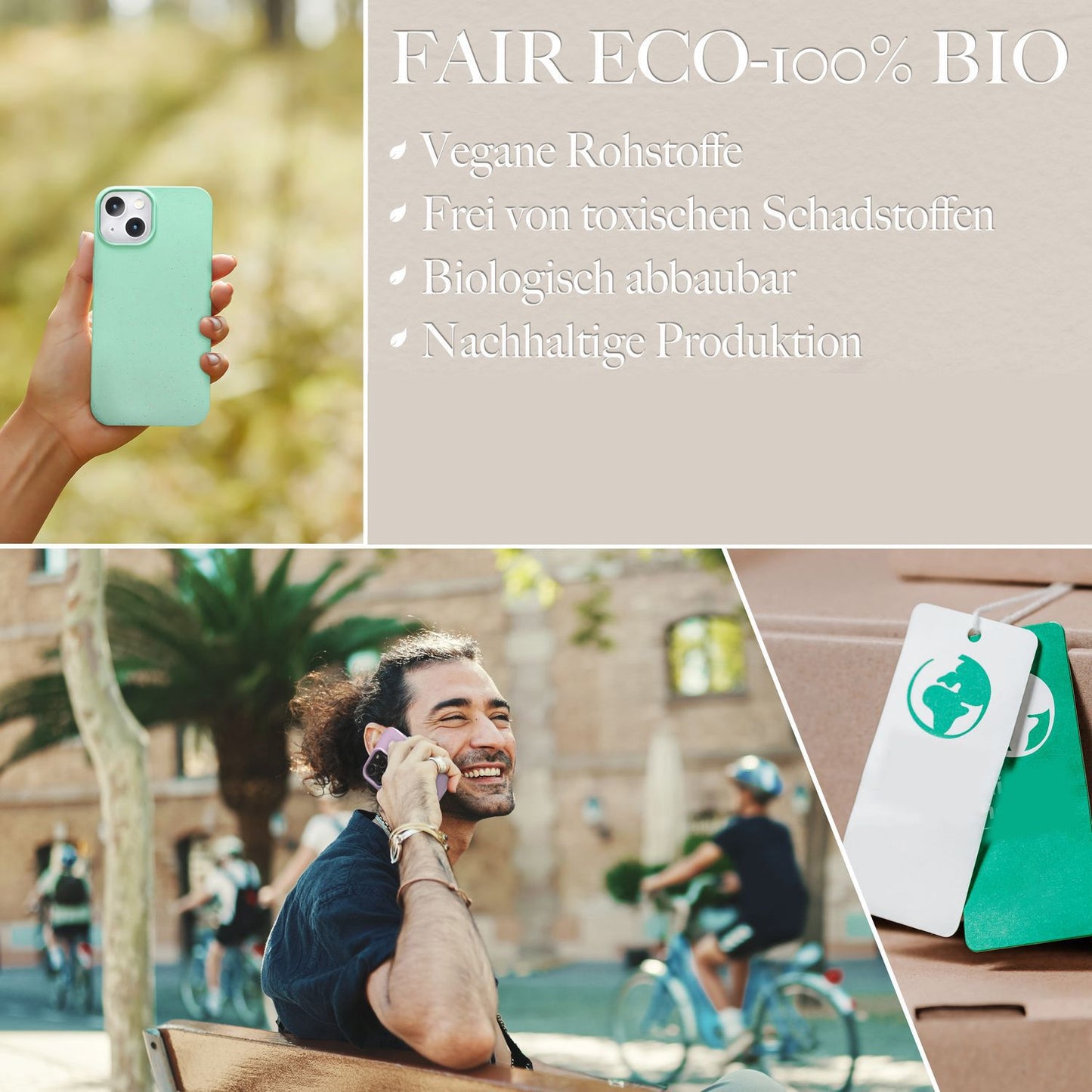 Bio case with MagSafe for iPhone 14 Pro Max, sustainable eco-case bio cover