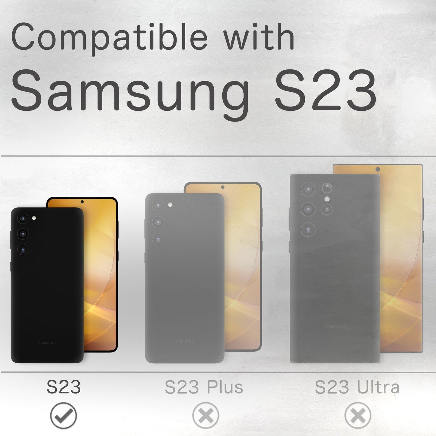 Flip case for Samsung Galaxy S23, genuine leather phone case, 360-degree opening, RFID safe