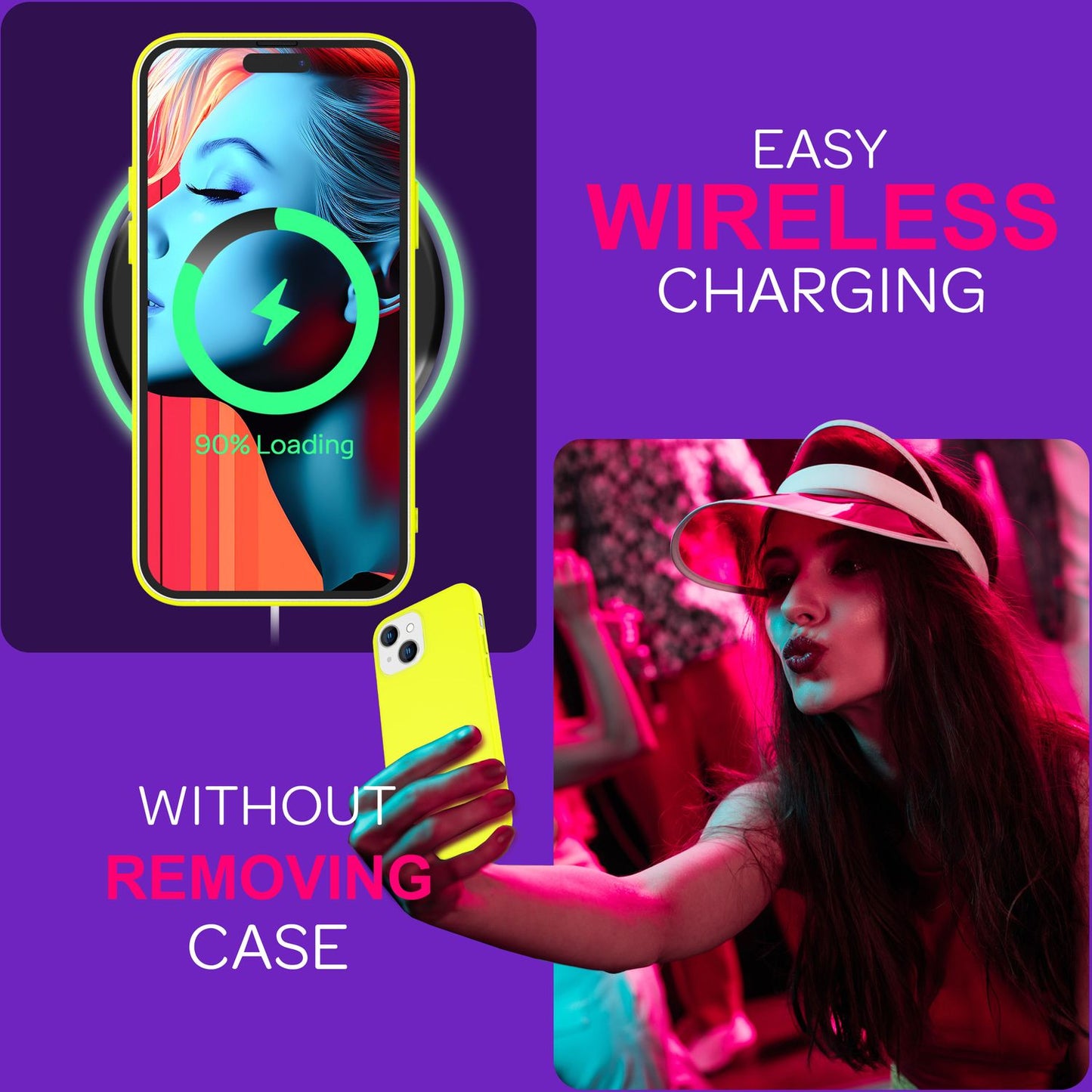 Neon hulstur fyrir iPhone 15 Plus, sílikon hlífðarhulstur, litríkt þunnt hulstur, mjúkt símahulstur