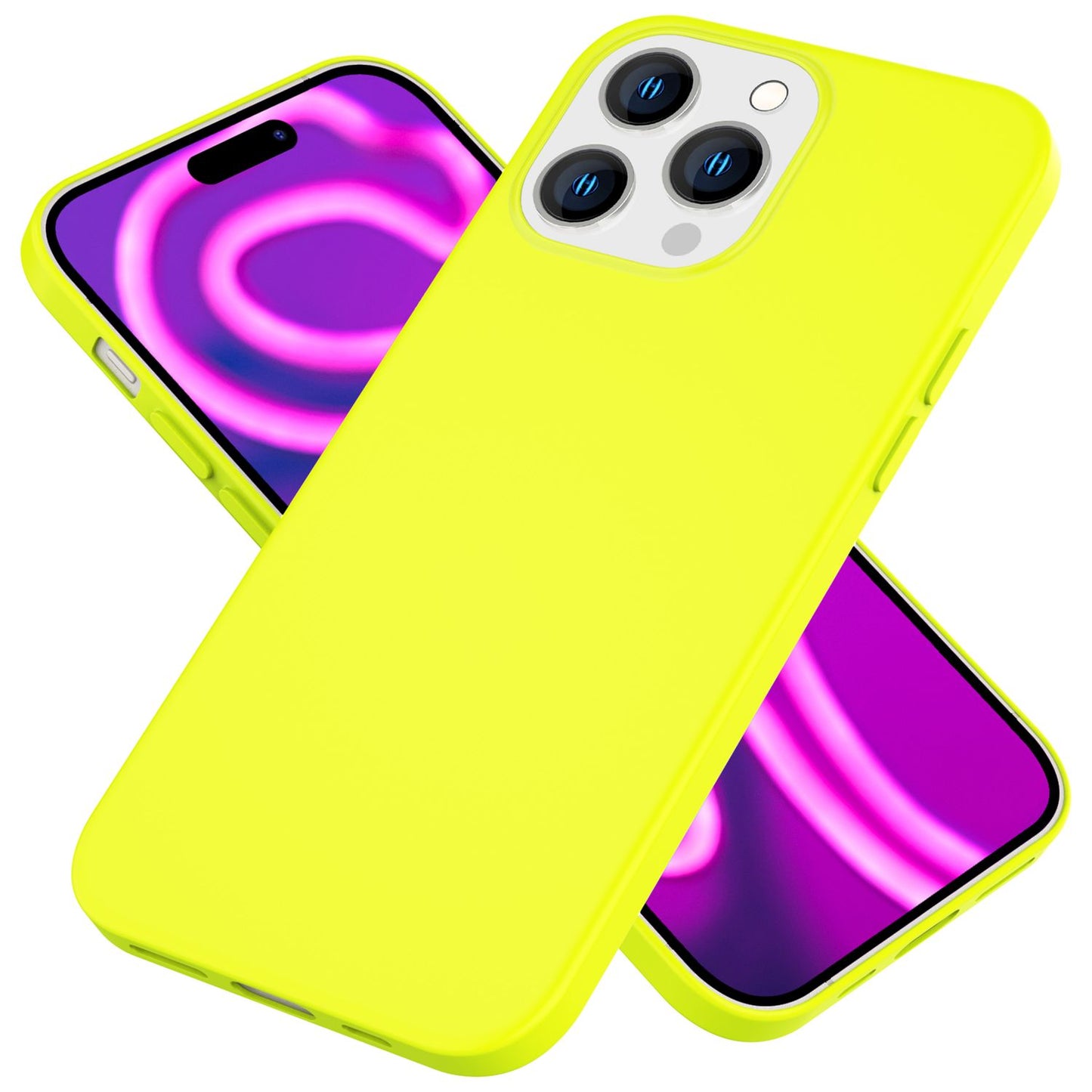 Neon Case for iPhone 15 Pro Max, Silicone Protective Case, Colorful Phone Case Cover