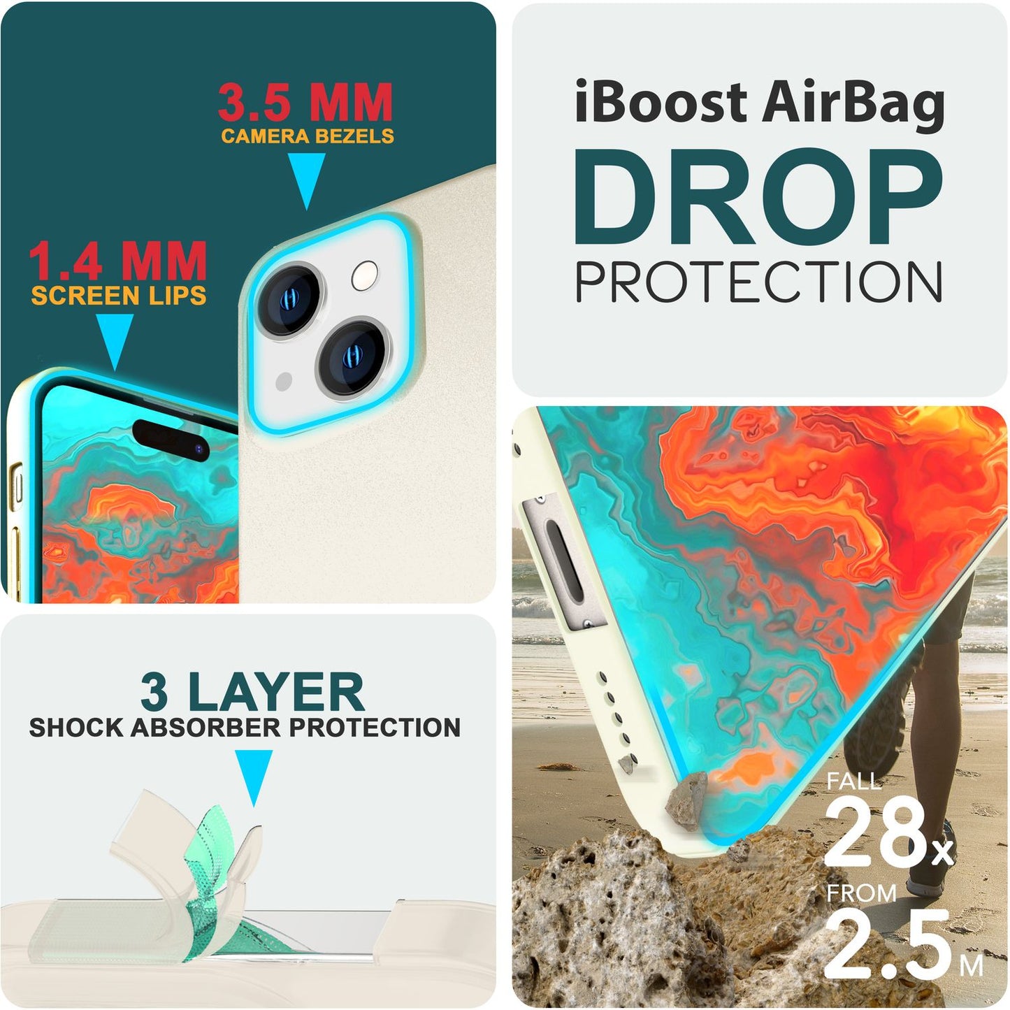 Thin 0.5mm case for iPhone 15 Plus, hard case, ultra slim phone case, protective cover