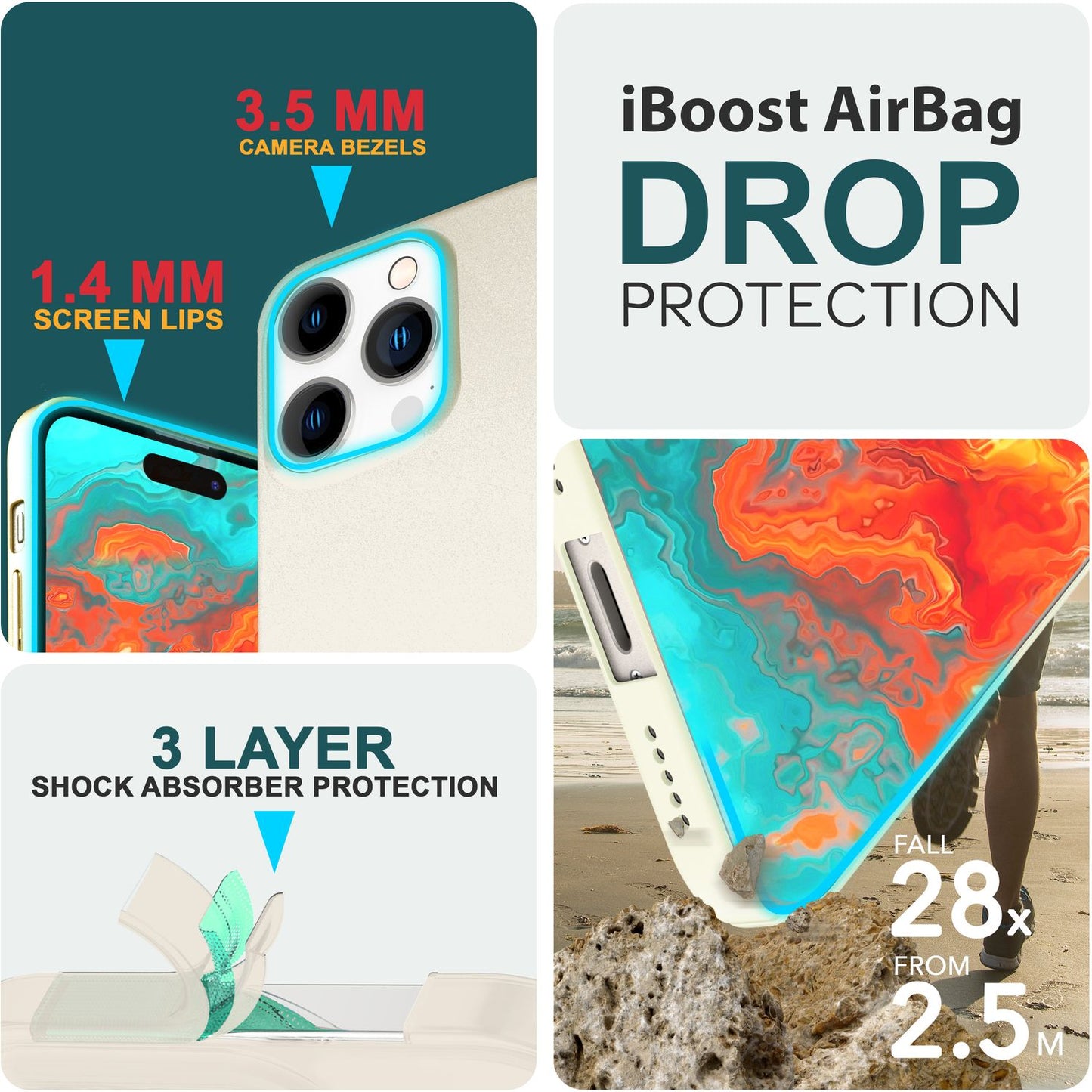 Thin 0.5mm case for iPhone 15 Pro Max, hard case, ultra-slim protective phone case