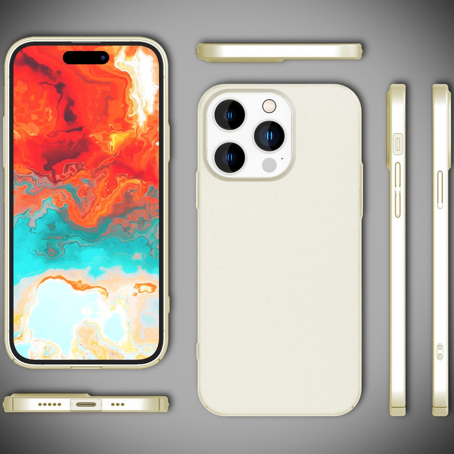 Thin 0.5mm case for iPhone 15 Pro Max, hard case, ultra-slim protective phone case