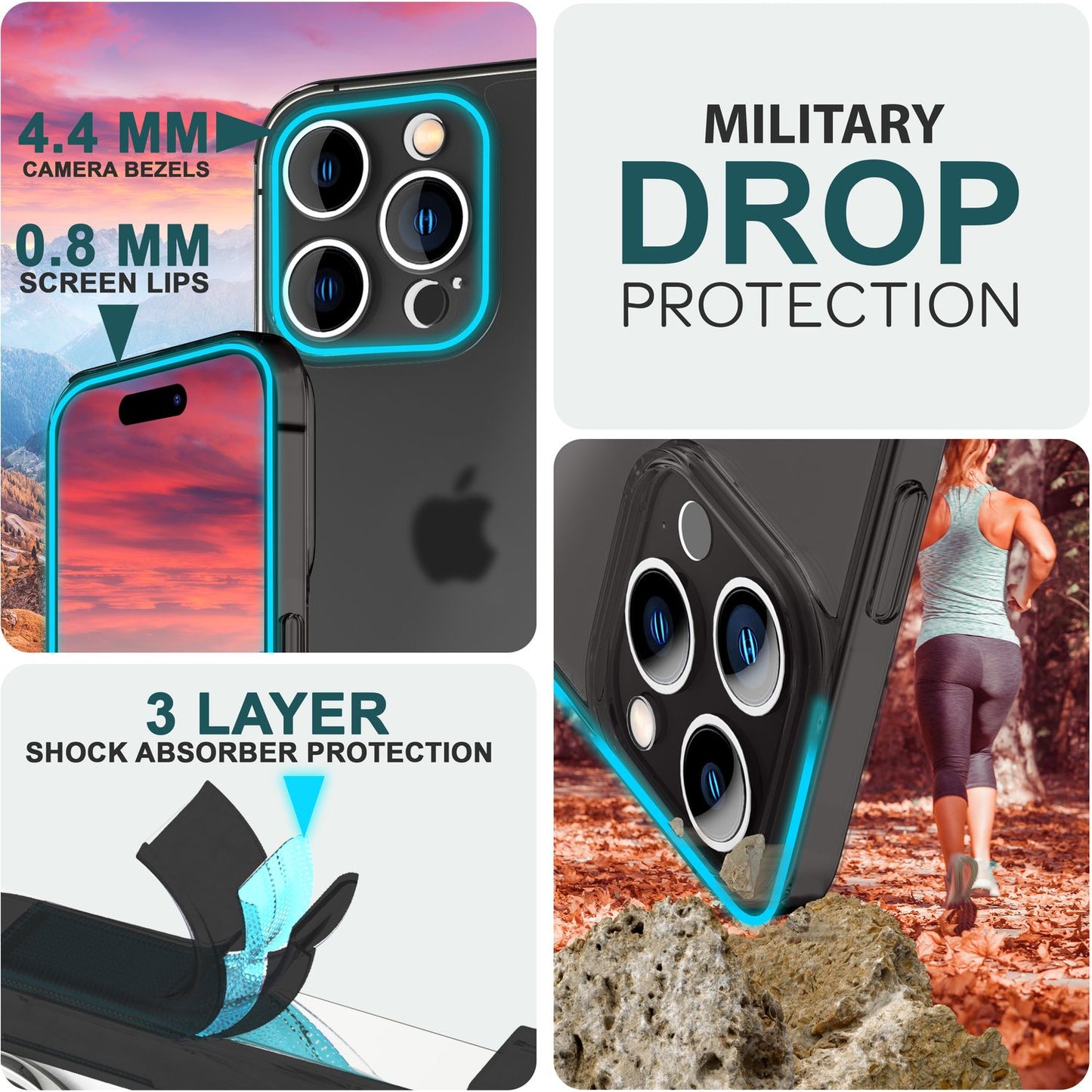 Ultra Thin 0.3mm Case for iPhone 15 Pro Max Matte Slim Case Protective Phone Case