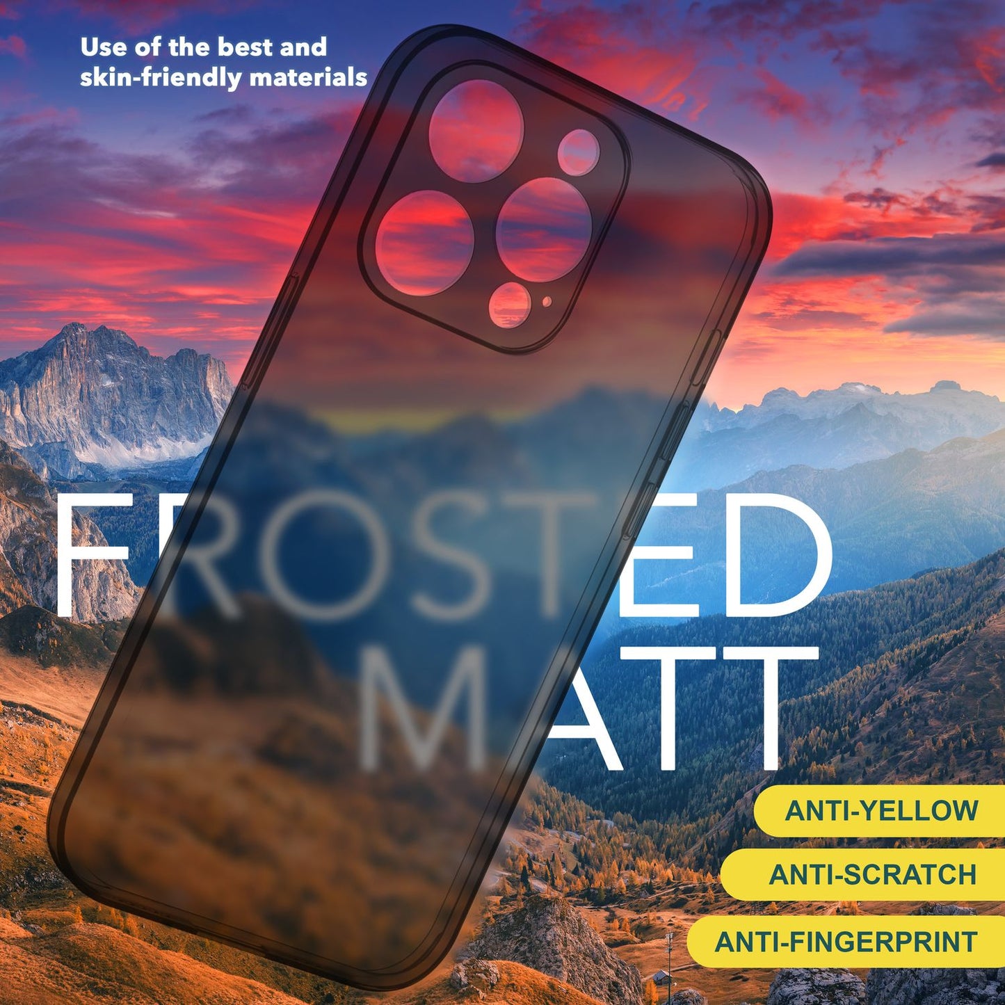 Ultra Thin 0.3mm Case for iPhone 15 Pro Max Matte Slim Case Protective Phone Case