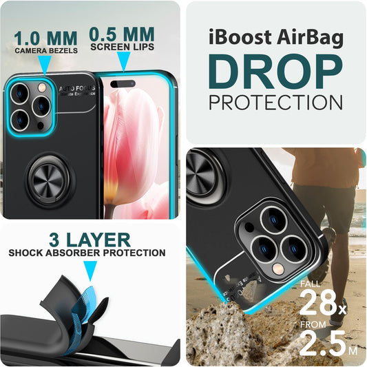 Case with ring for iPhone 15 Pro Max, silicone phone case, protective case, ring case
