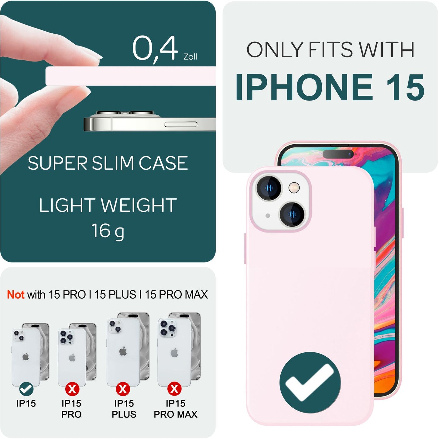 MagSafe hulstur fyrir iPhone 15 síma með fljótandi sílikoni, segulmagnað verndarhulstur