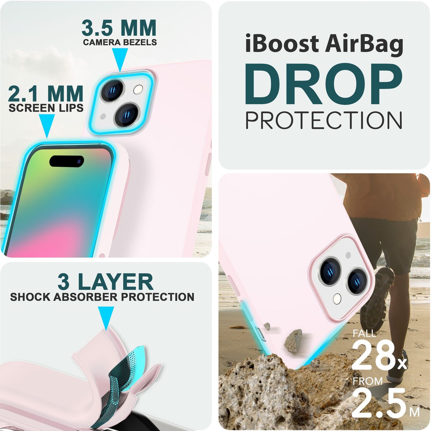 MagSafe hulstur fyrir iPhone 15 síma með fljótandi sílikoni, segulmagnað verndarhulstur