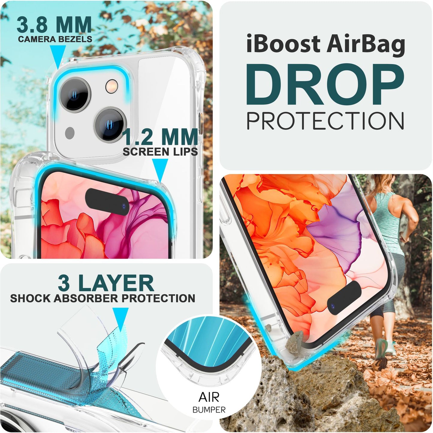 Case with strap for iPhone 15, phone case, crossbody protective case, phone chain cord