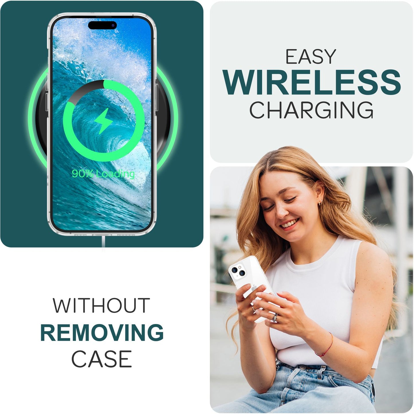 Clear Hard Case for iPhone 15 Protective Cover, Phone Case, Hard PC Cover