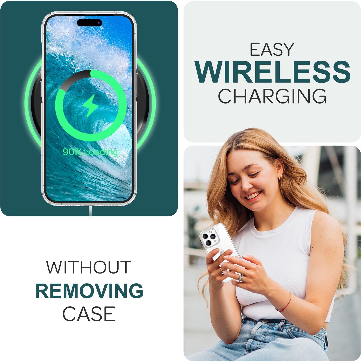 Glært hart hulstur fyrir iPhone 15 Pro, hlífðartaska, símahulstur