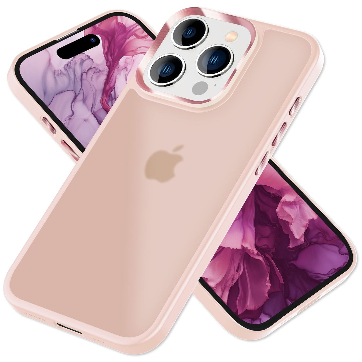 Hybrid Case for iPhone 15 Pro Max Frosted Case Protective Edge Magnetic Phone Case