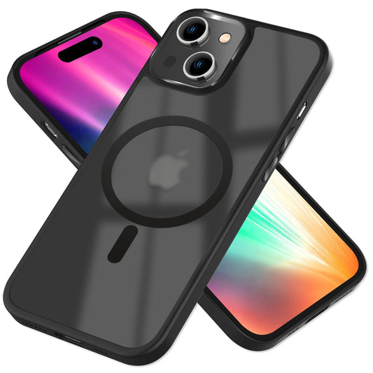 MagSafe Hybrid Case for iPhone 15 Plus Frosted Hard Case Protective Edge Phone Case