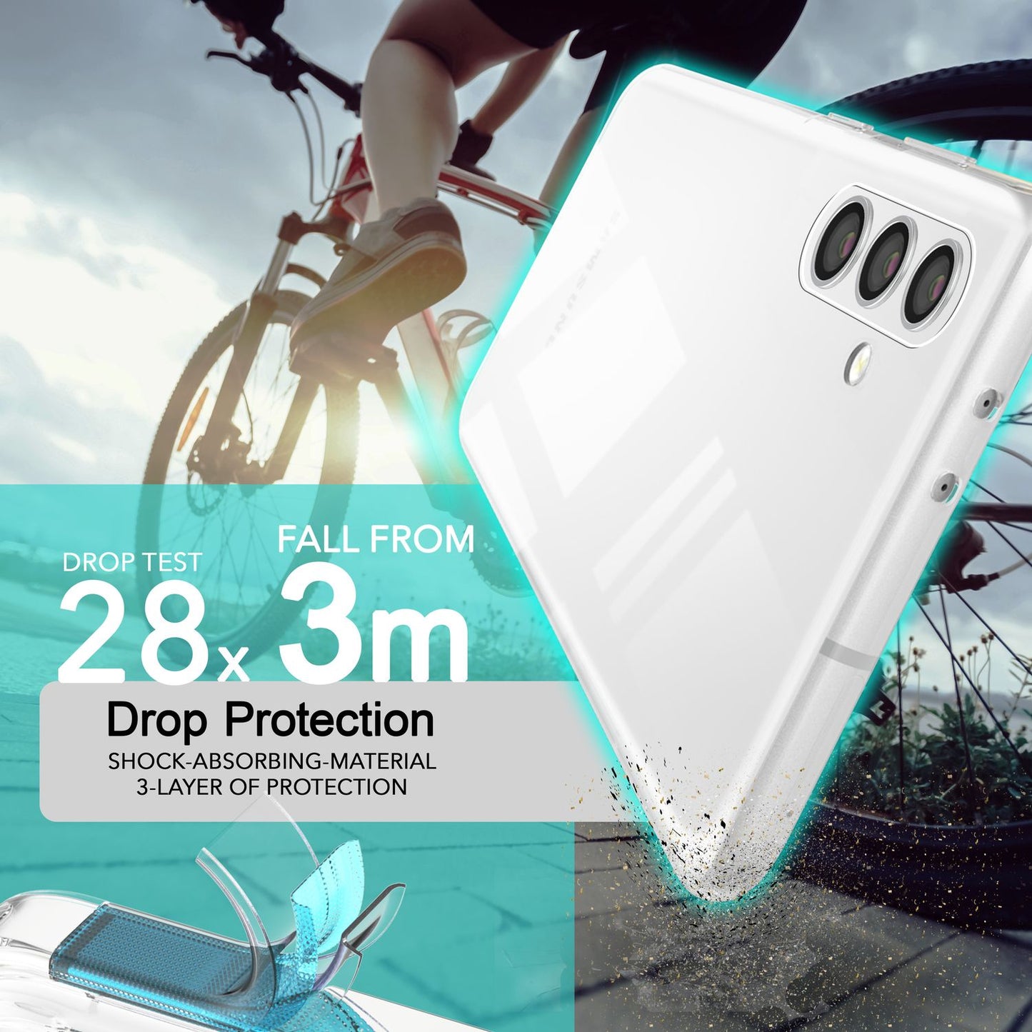 NALIA Clear Silicone Case for Samsung Galaxy S24 Plus, Transparent Anti-Yellowing Phone Cover for a Crystal Clear Look