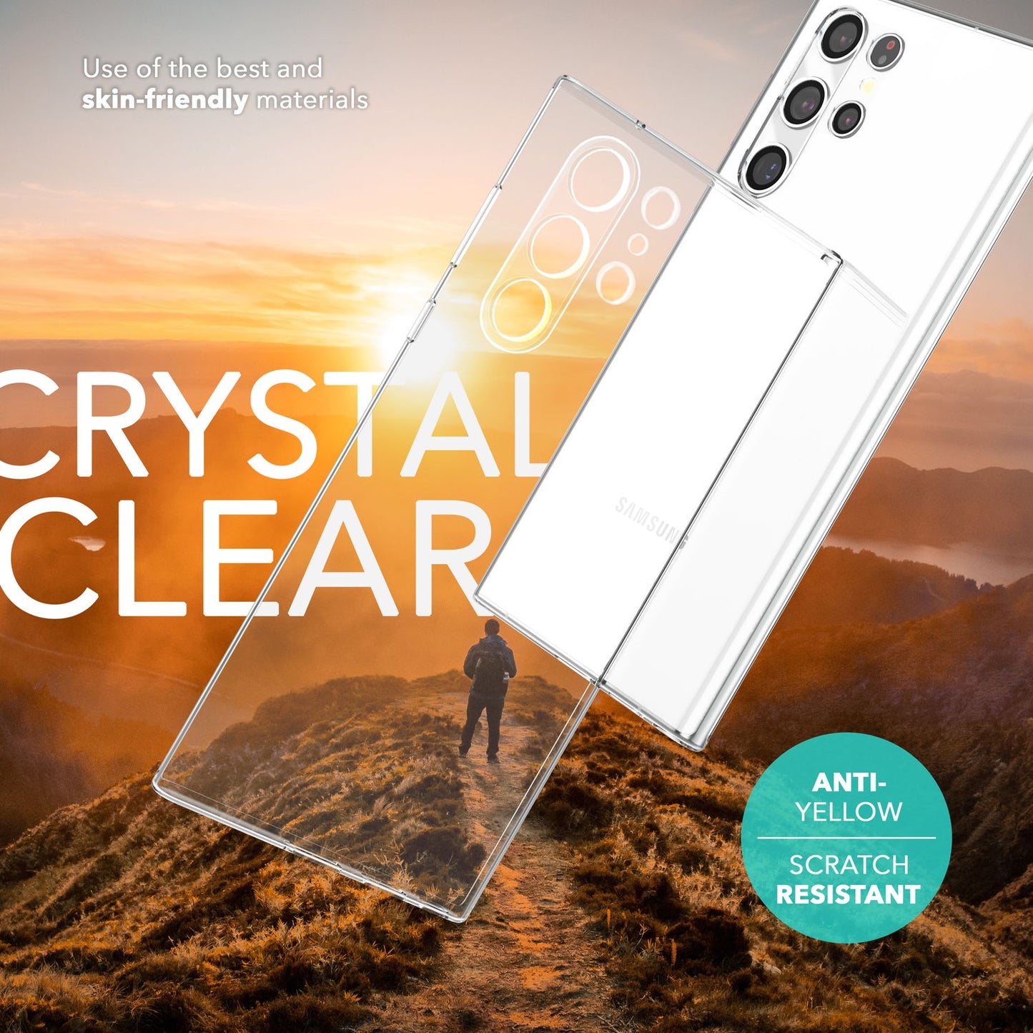 NALIA Klare Silikonhülle kompatibel mit Samsung Galaxy S24 Ultra Hülle, Transparentes Handycover für kristallklaren Look