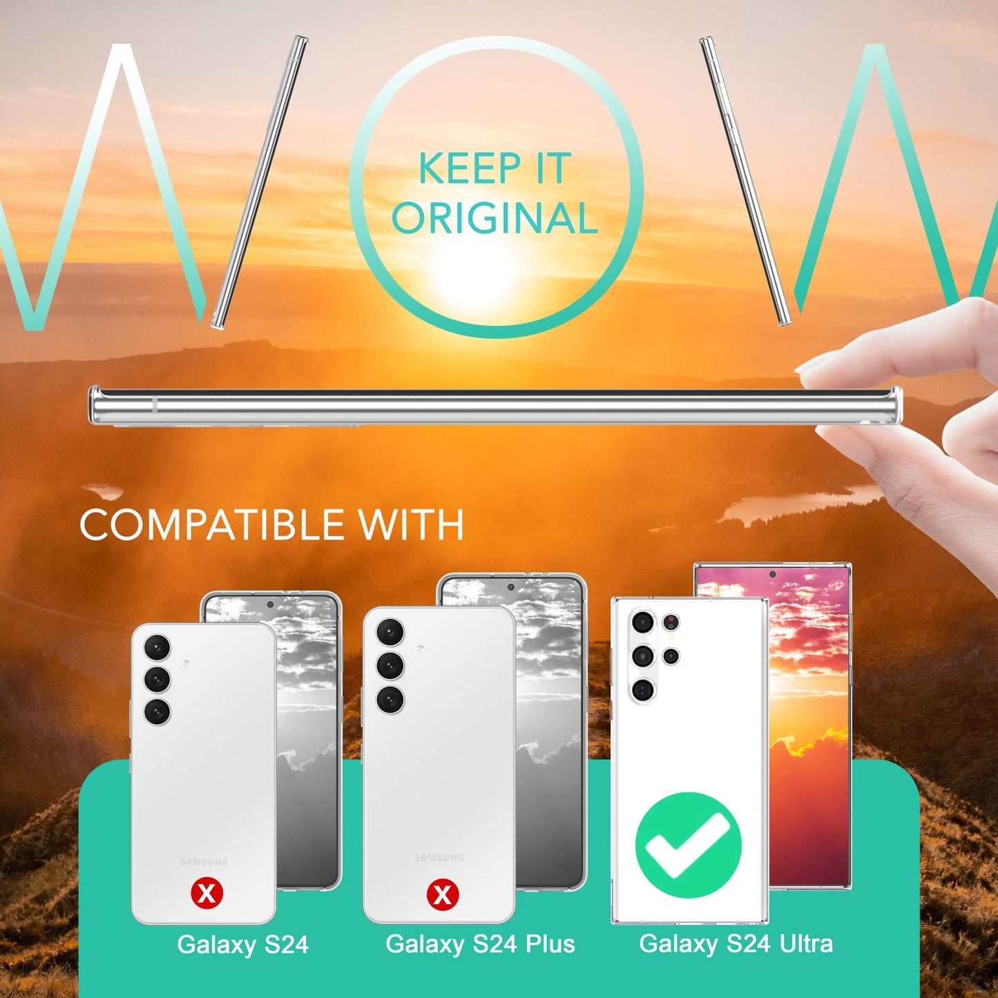 NALIA Klare Silikonhülle kompatibel mit Samsung Galaxy S24 Ultra Hülle, Transparentes Handycover für kristallklaren Look