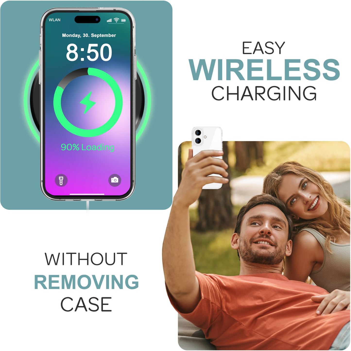 NALIA Gegnsætt sílikonhulstur fyrir iPhone 16, gegnsætt verndarhulstur, sílikon símahulstur sem kemur í veg fyrir gulnun, gegnsætt hulstur