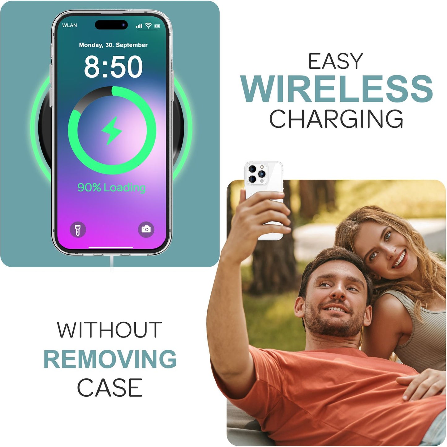 NALIA Transparente Silikonhülle für iPhone 16 Pro, Durchsichtige Schutzhülle, Anti-Gelb Silikon Handyhülle, Klare Hülle