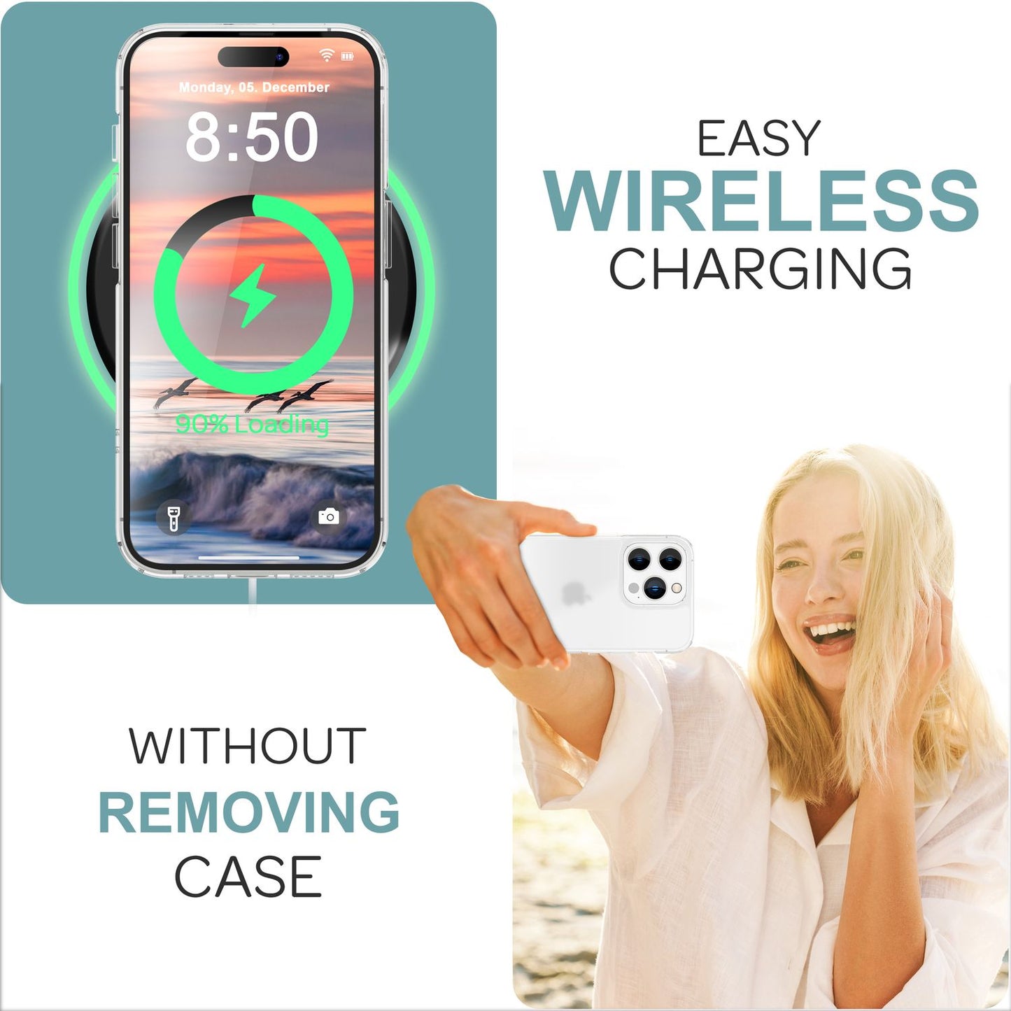 NALIA Matt akrýlhulstur fyrir iPhone 16 Pro, hálfgagnsætt hulstur gegn fingraförum, hálfgagnsætt símahulstur