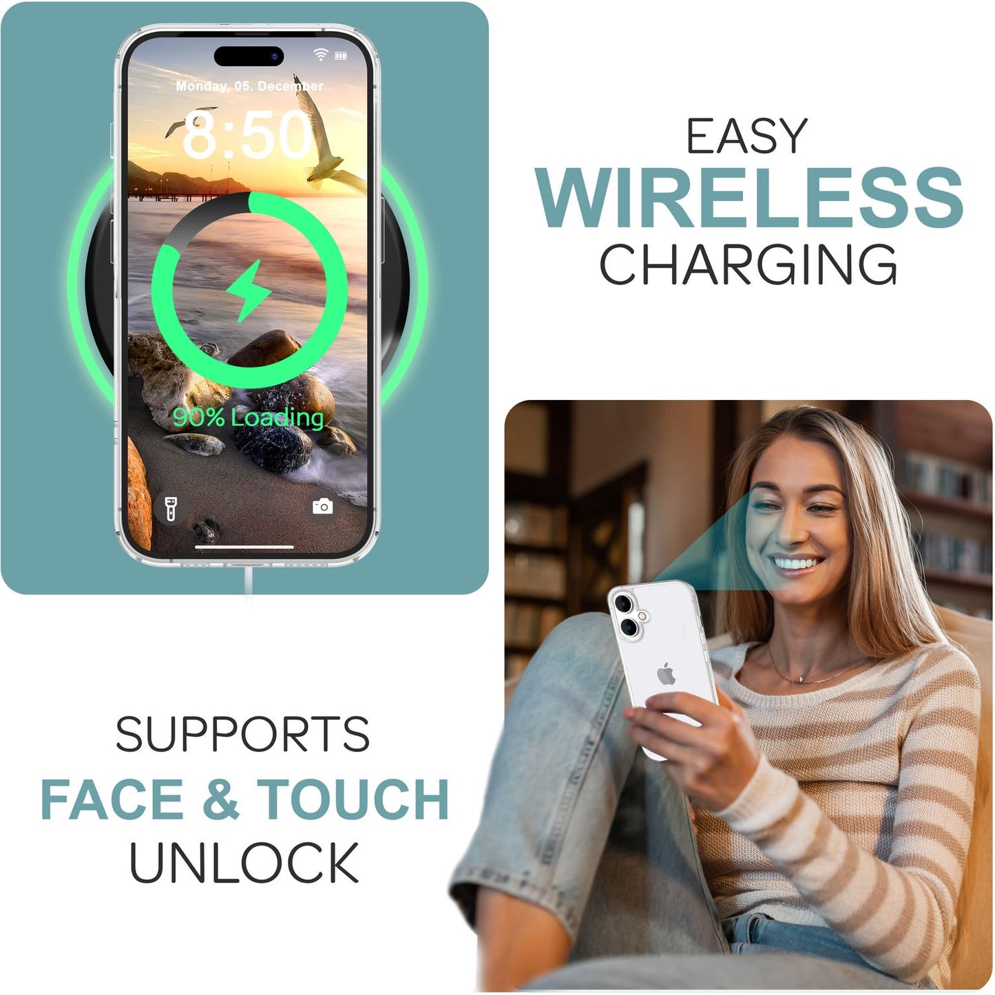 NALIA Klare 360° Schutzhülle für iPhone 16 Plus, Transparente Hülle Stabiler Komplettschutz, Full-Cover Handyhülle