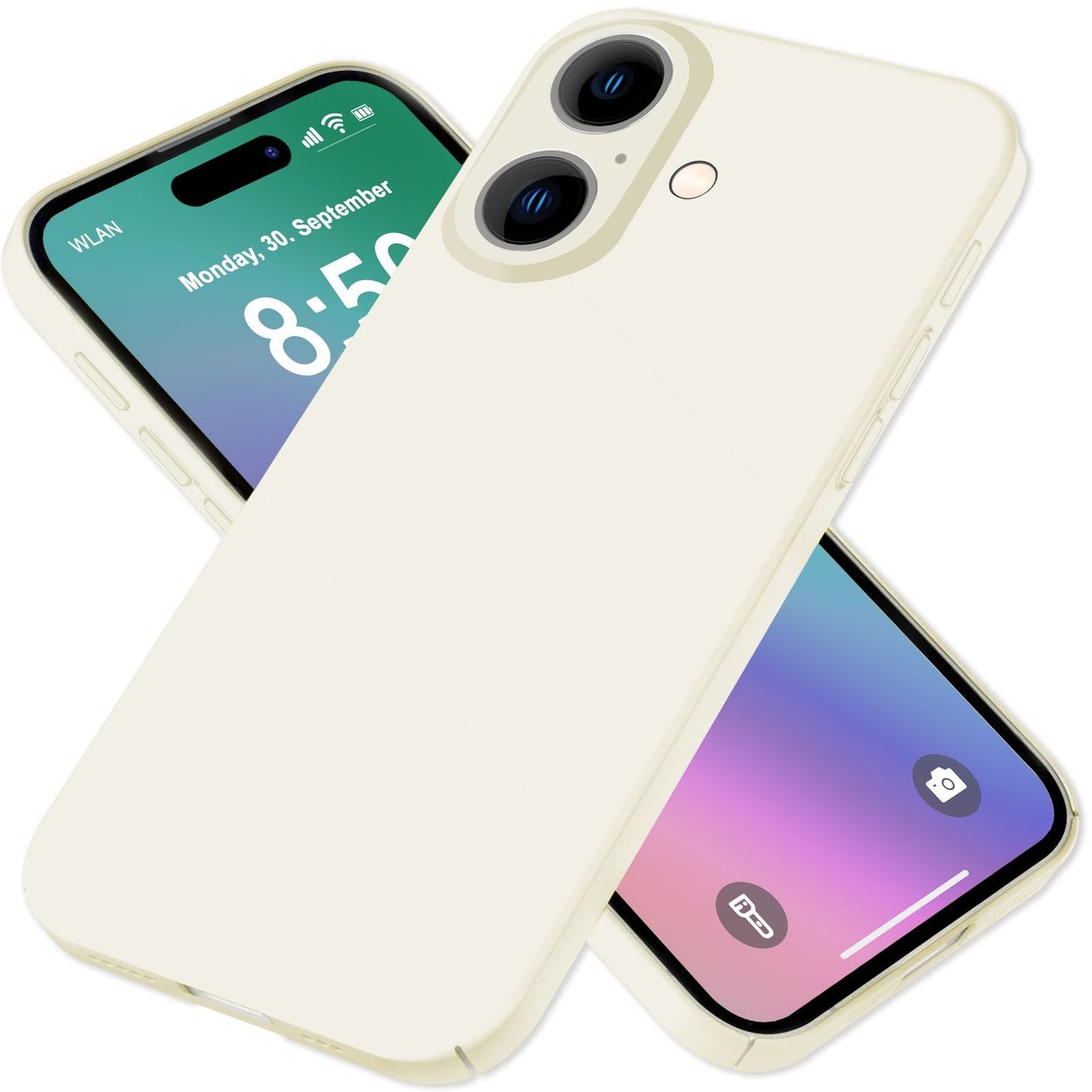 NALIA Ultra Thin Hard Case for iPhone 16 Plus, Lightweight Slim 0.5mm Phone Case, Non-Slip Protective Case