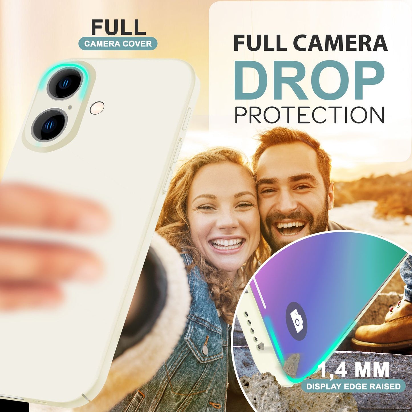 NALIA Ultra Thin Hard Case for iPhone 16 Plus, Lightweight Slim 0.5mm Phone Case, Non-Slip Protective Case