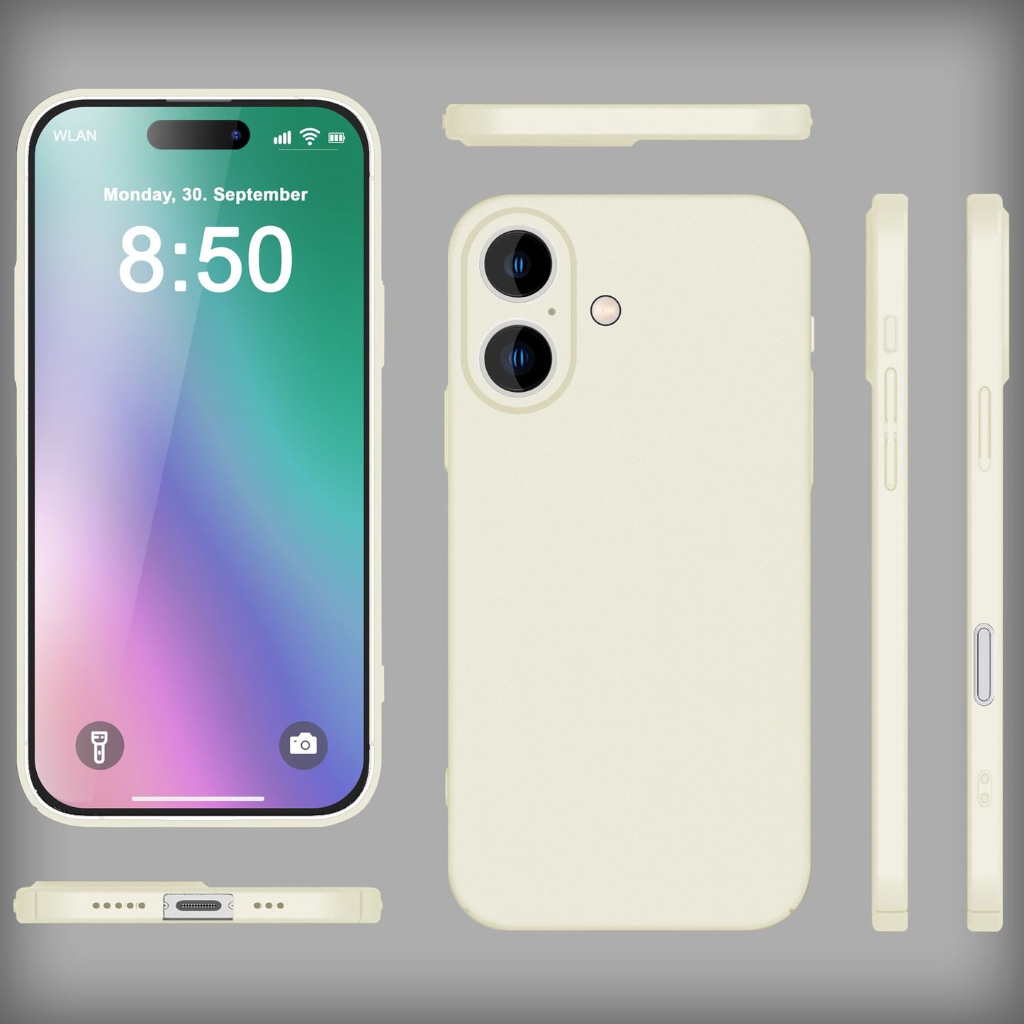 NALIA Ultra Thin Hard Case for iPhone 16 Plus, Lightweight Slim 0.5mm Phone Case, Non-Slip Protective Case