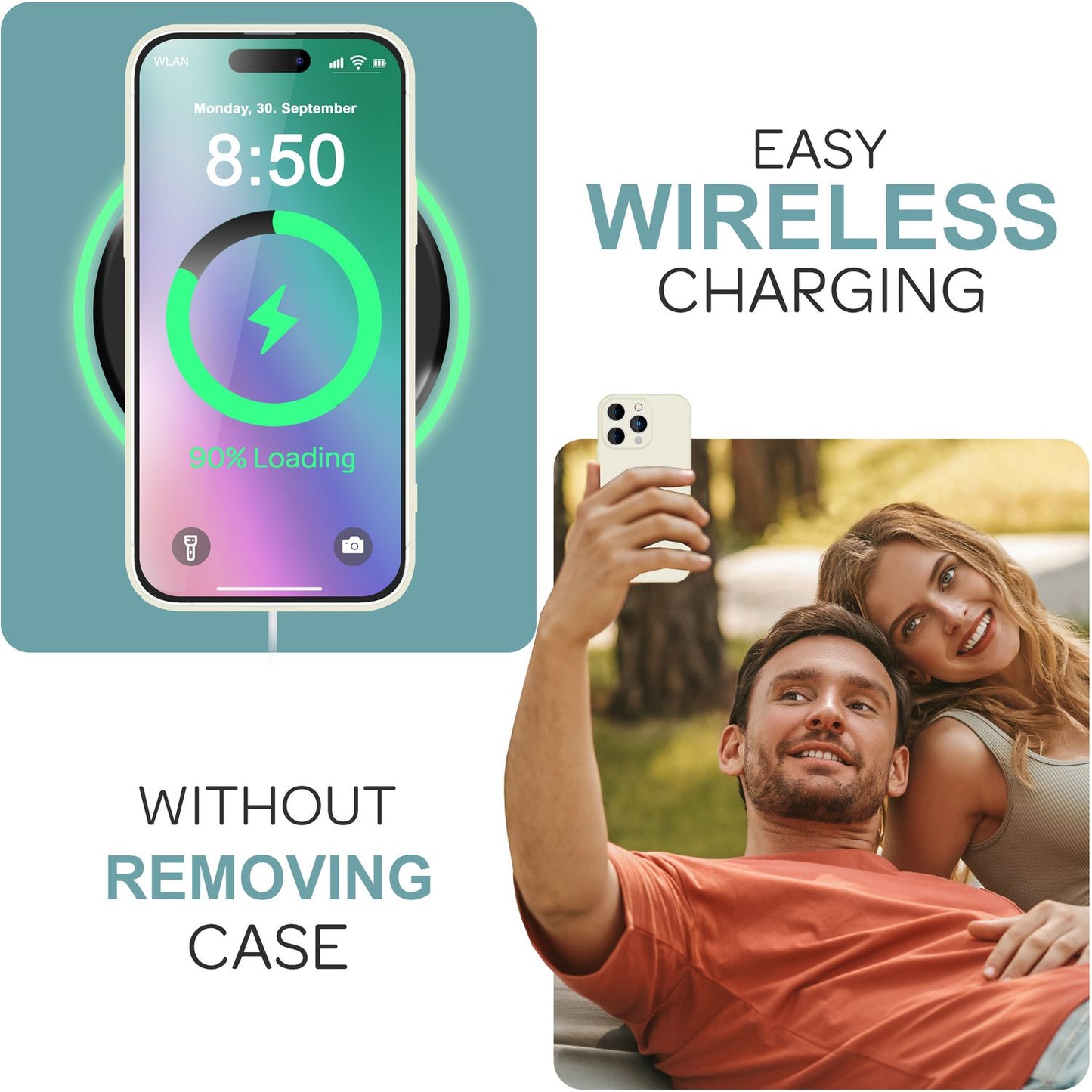 NALIA Ultraþunnt hart hulstur fyrir iPhone 16 Pro, létt og grannt 0,5 mm símahulstur, hálkuvörn