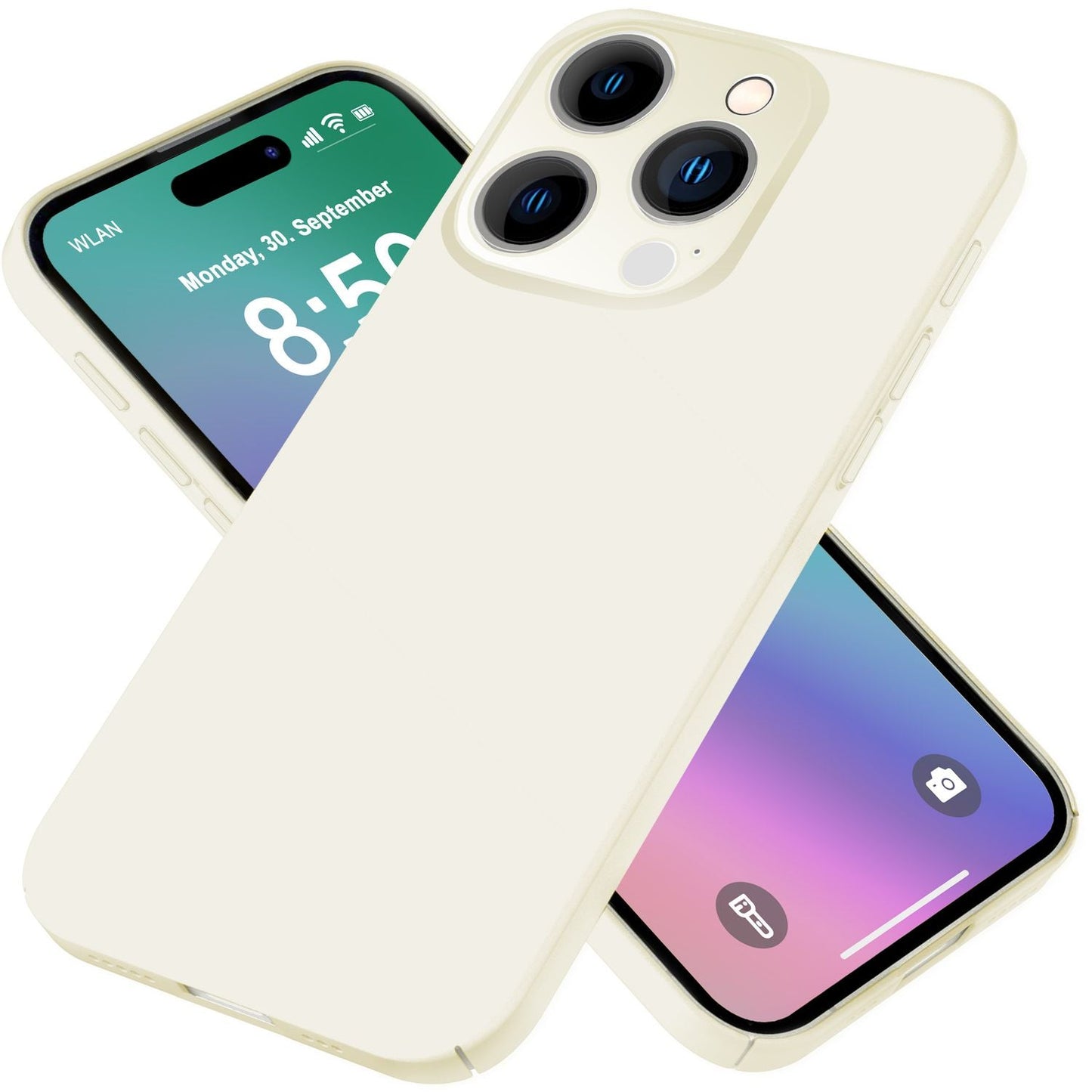 NALIA Ultraþunnt hart hulstur fyrir iPhone 16 Pro Max, létt og grannt 0,5 mm símahulstur, hálkuvörn