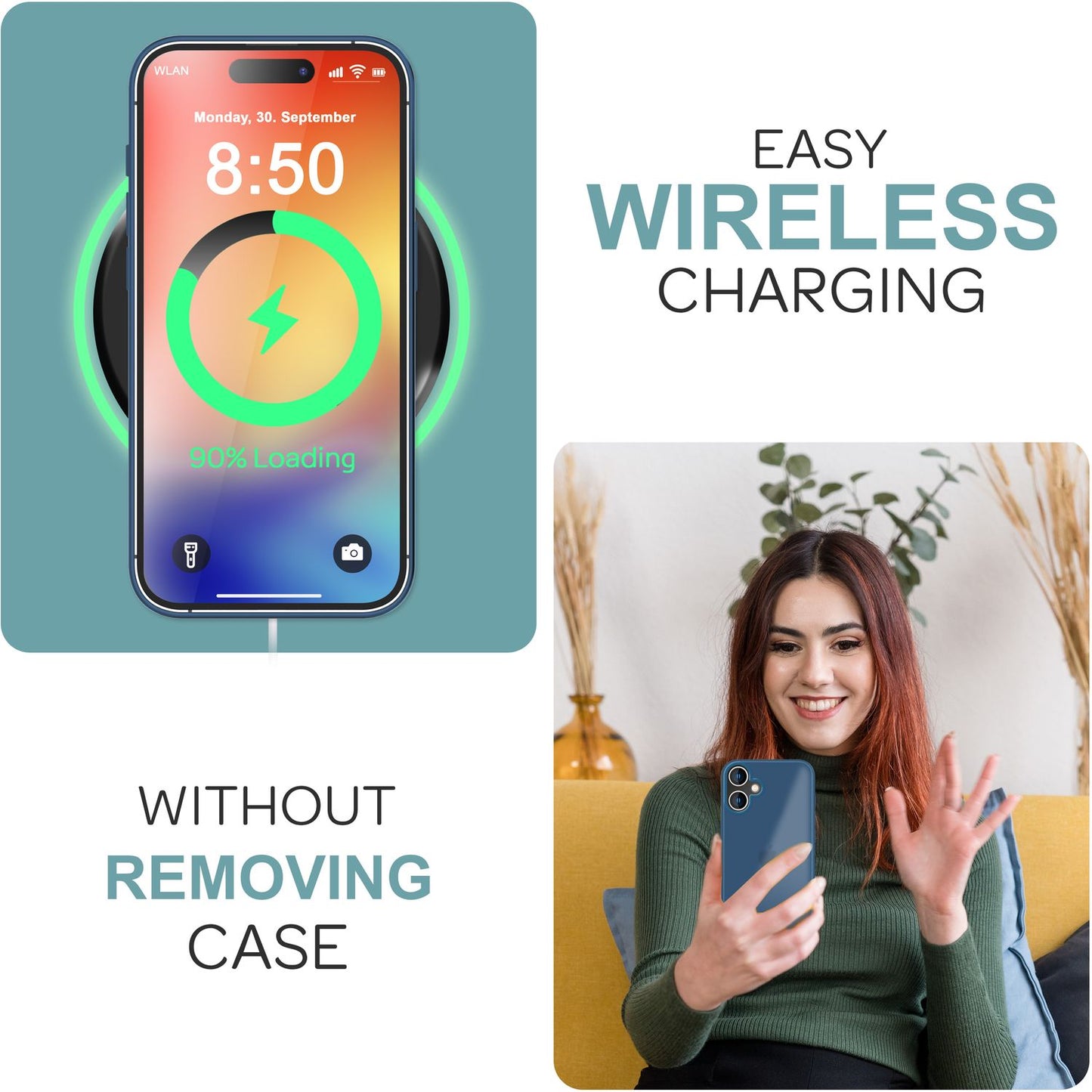 NALIA Matte Hybrid Case for iPhone 16, Anti-Fingerprint Acrylic Back &amp; Silicone Edge, Semi-Transparent