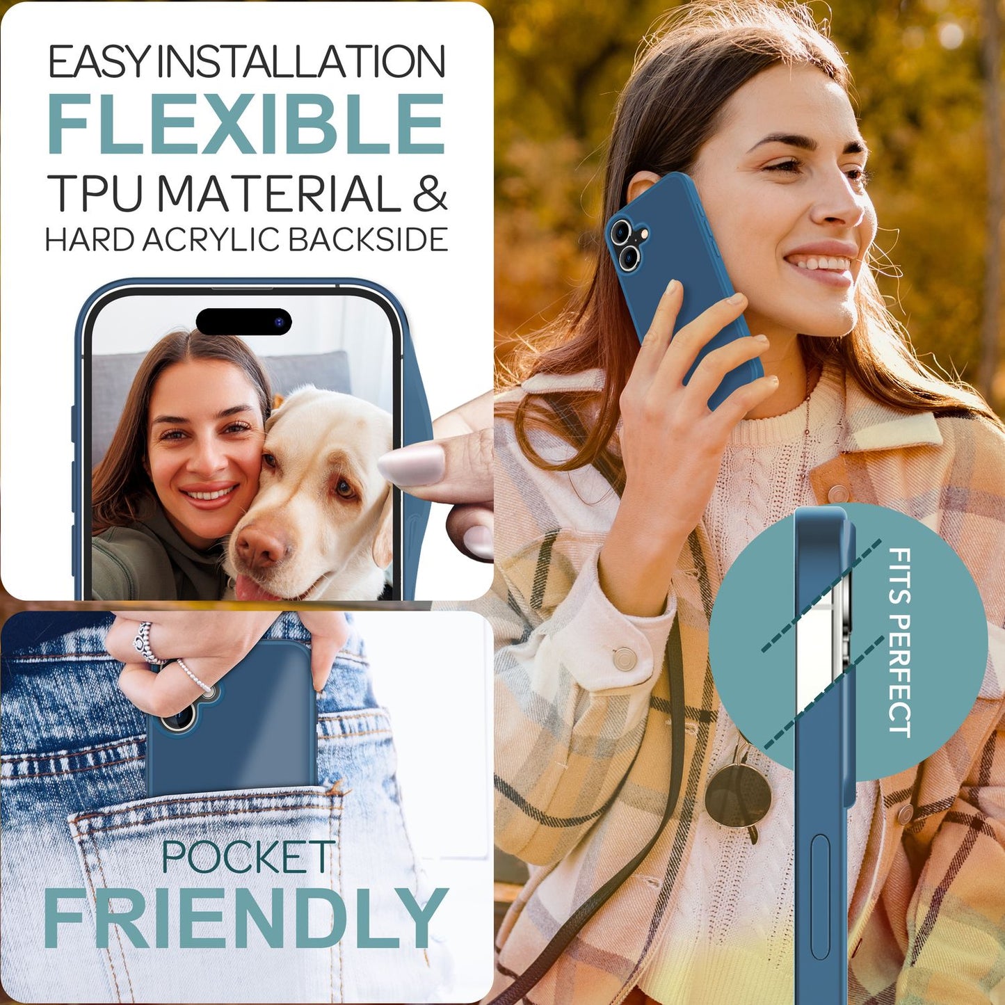 NALIA Matte Hybrid Case for iPhone 16, Anti-Fingerprint Acrylic Back &amp; Silicone Edge, Semi-Transparent