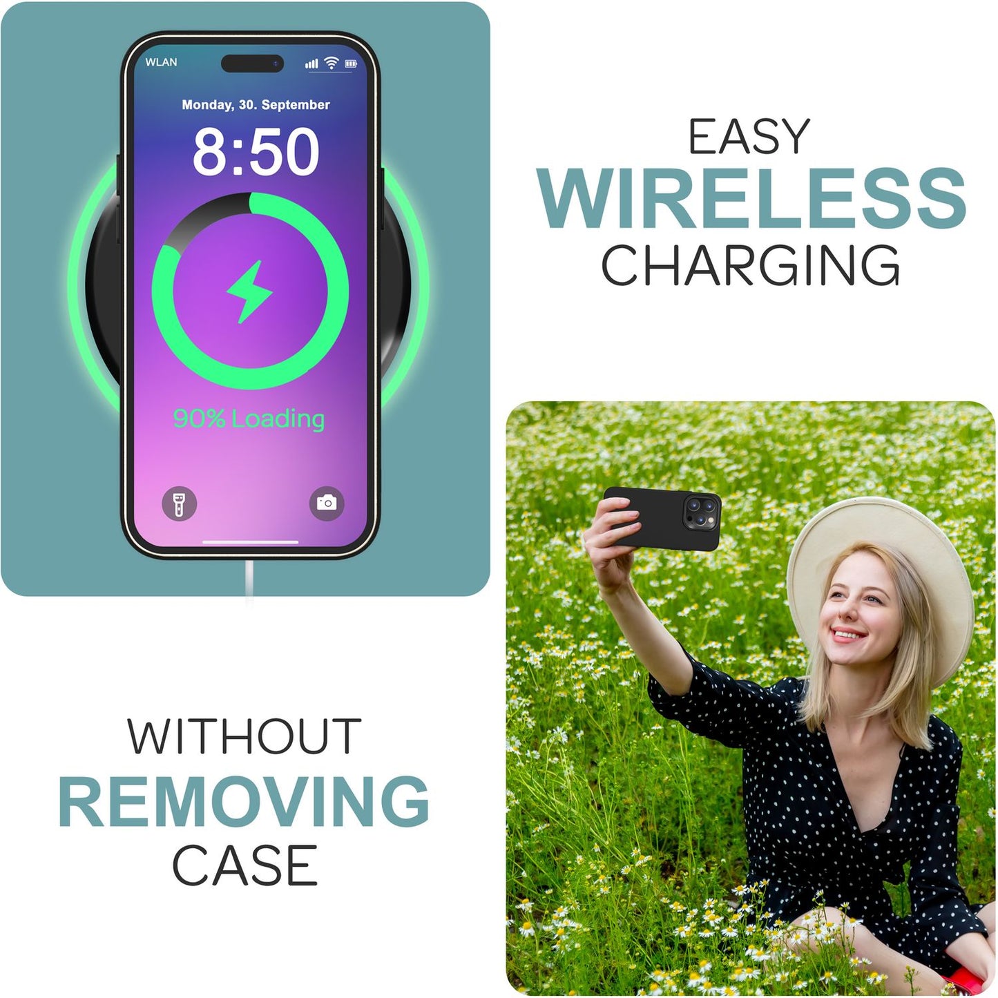 NALIA Fein Mattierte Silikonhülle für iPhone 16 Pro, Rutschfeste Handyhülle, Stoßfeste Fallschutz Hülle