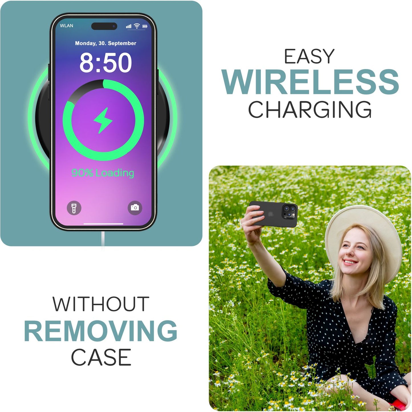 NALIA Fein Mattierte Silikonhülle für iPhone 16 Pro, Rutschfeste Handyhülle, Stoßfeste Fallschutz Hülle