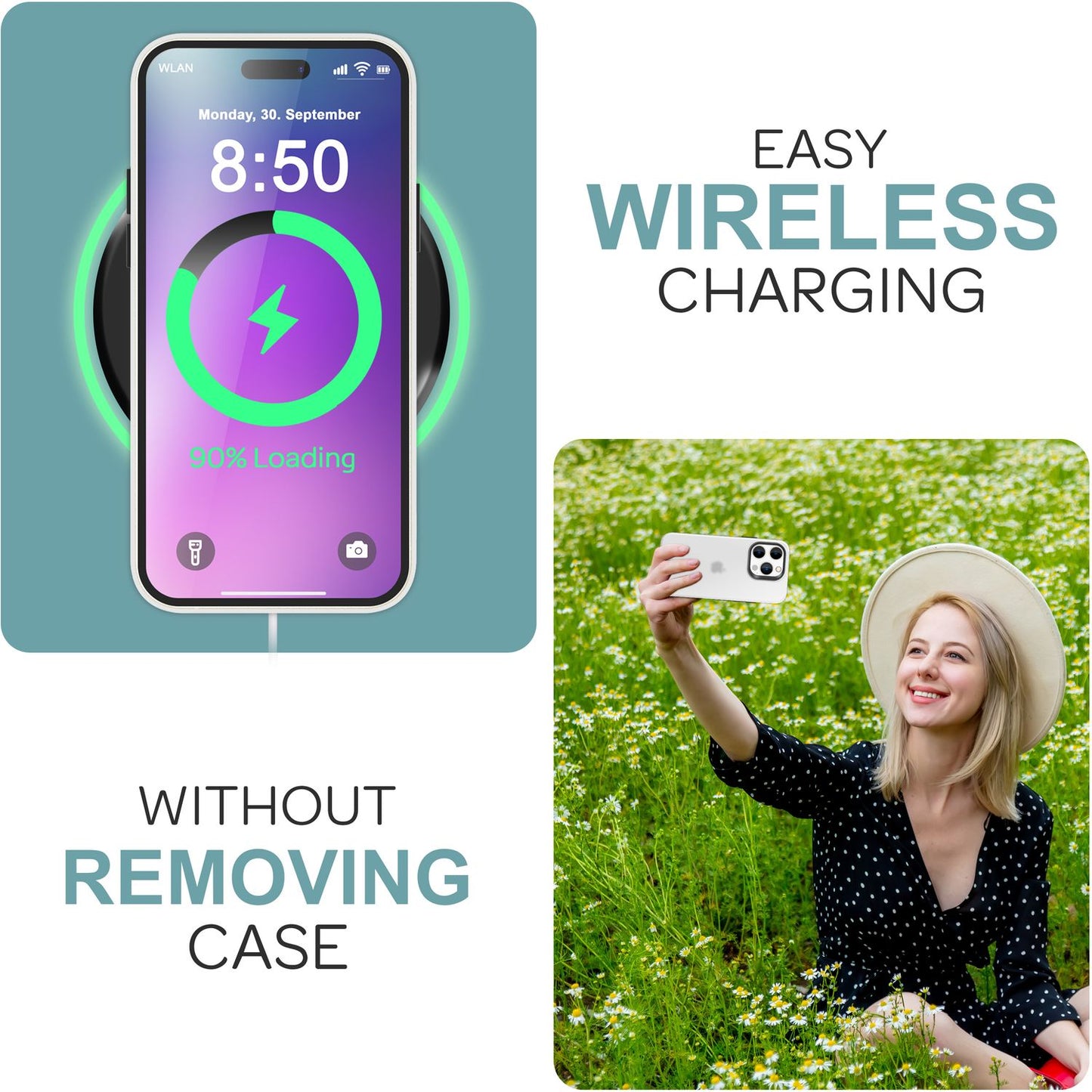 NALIA Fein Mattierte Silikonhülle für iPhone 16 Pro, Rutschfeste Handyhülle, Stoßfeste Fallschutz Hülle