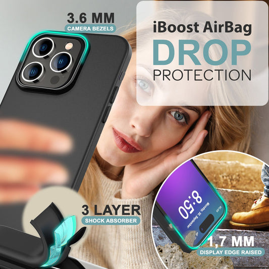 NALIA Fine Matte Silicone Case for iPhone 16 Pro Max, Non-Slip Phone Case, Shockproof Protective Case