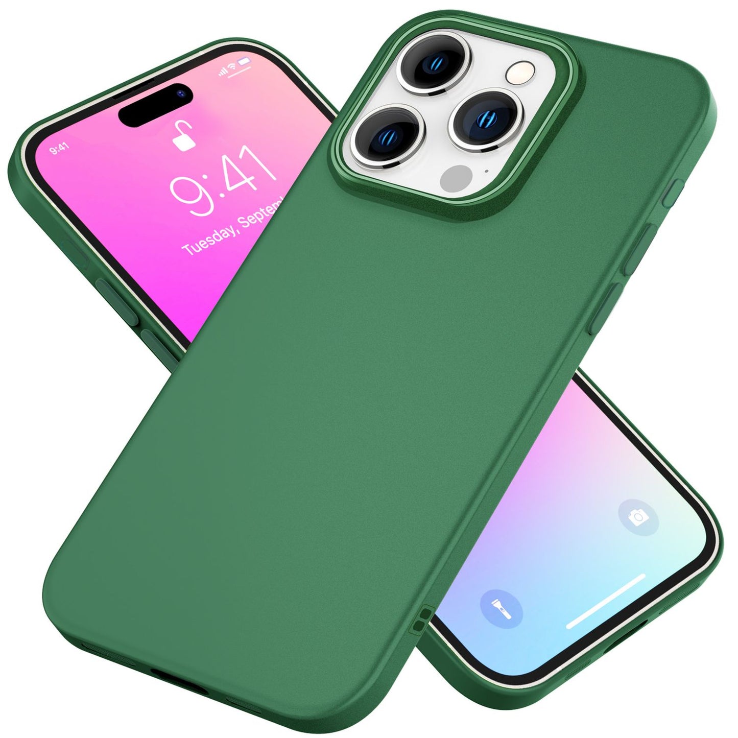 NALIA Fine Matte Silicone Case for iPhone 16 Pro Max, Non-Slip Phone Case, Shockproof Protective Case