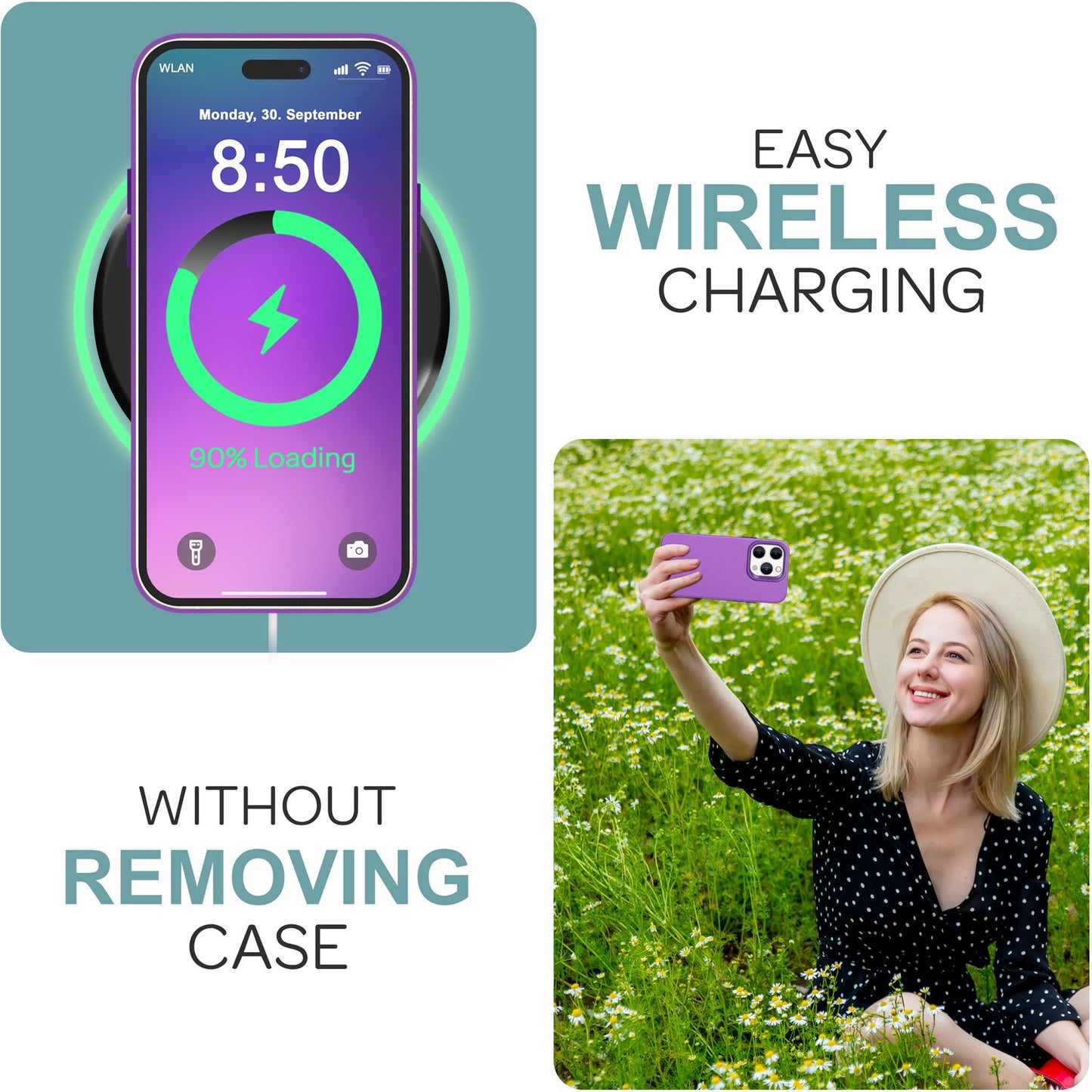 NALIA Fine Matte Silicone Case for iPhone 16 Pro Max, Non-Slip Phone Case, Shockproof Protective Case