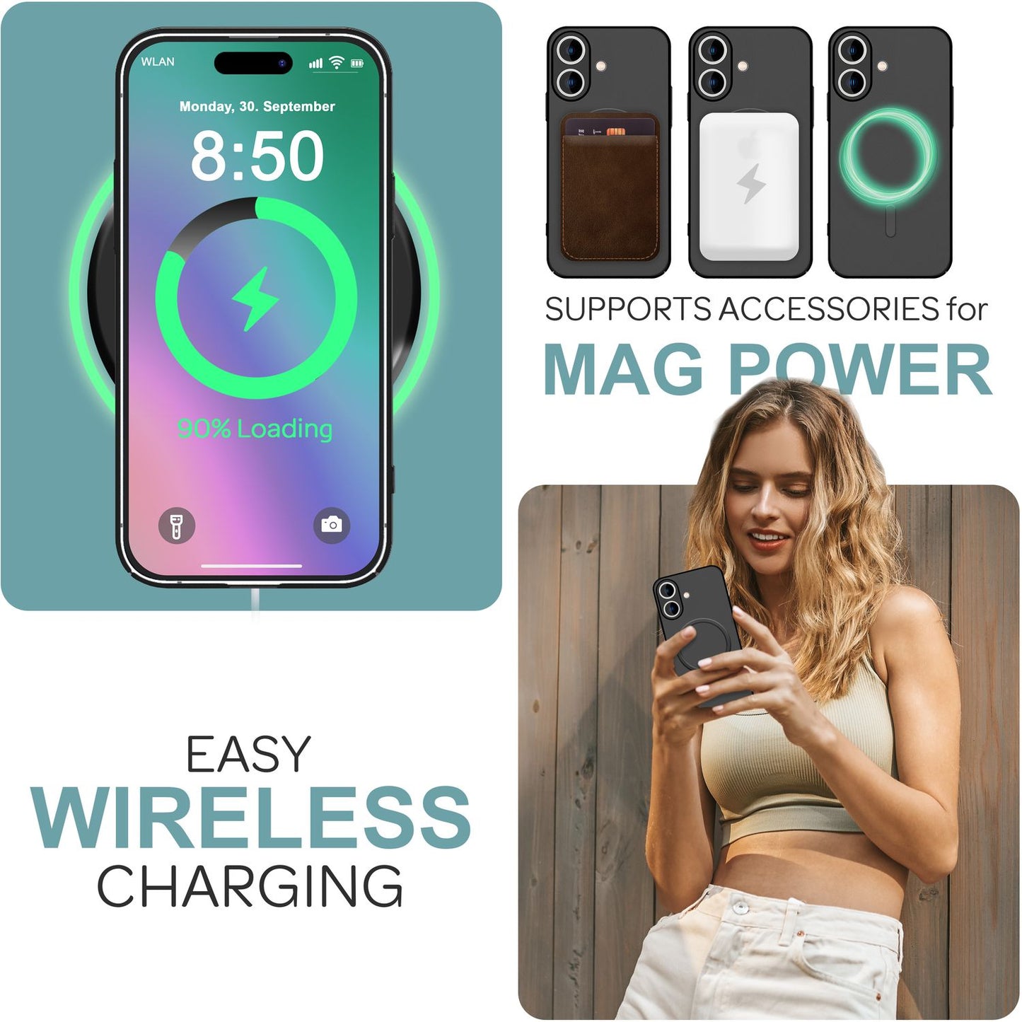 NALIA Ultra Thin MagSafe Case for iPhone 16, 0.3mm Ultra Slim Protective Case, Lightweight Phone Case