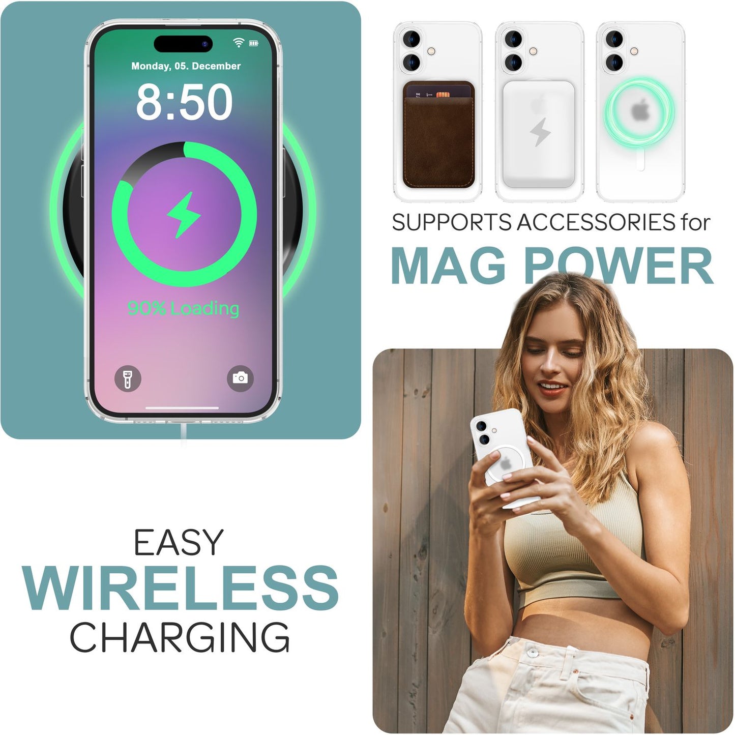 NALIA Ultra Thin MagSafe Case for iPhone 16 Plus, 0.3mm Ultra Slim Protective Case, Slim Phone Case