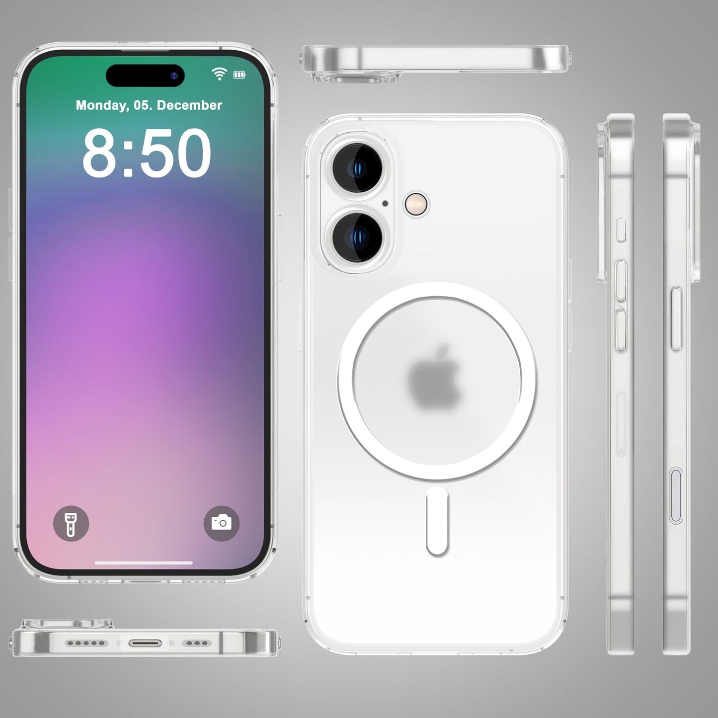 NALIA Ultra Thin MagSafe Case for iPhone 16 Plus, 0.3mm Ultra Slim Protective Case, Slim Phone Case