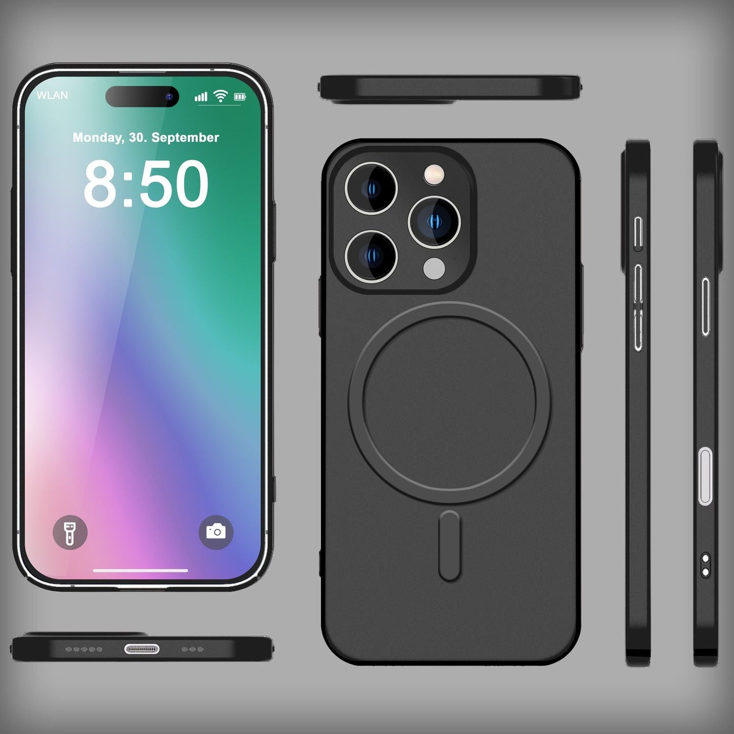 NALIA Extrem Dünne MagSafe Hülle für iPhone 16 Pro, 0,3mm Ultra Schlanke Schutzhülle, Handyhülle Slim